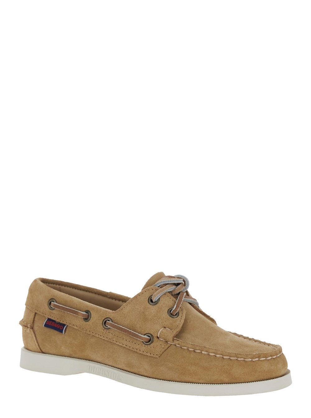 Sebago Mocassini 'Portland Flesh Out' Grigi con Punta Arrotondata in Pelle Donna, view 2