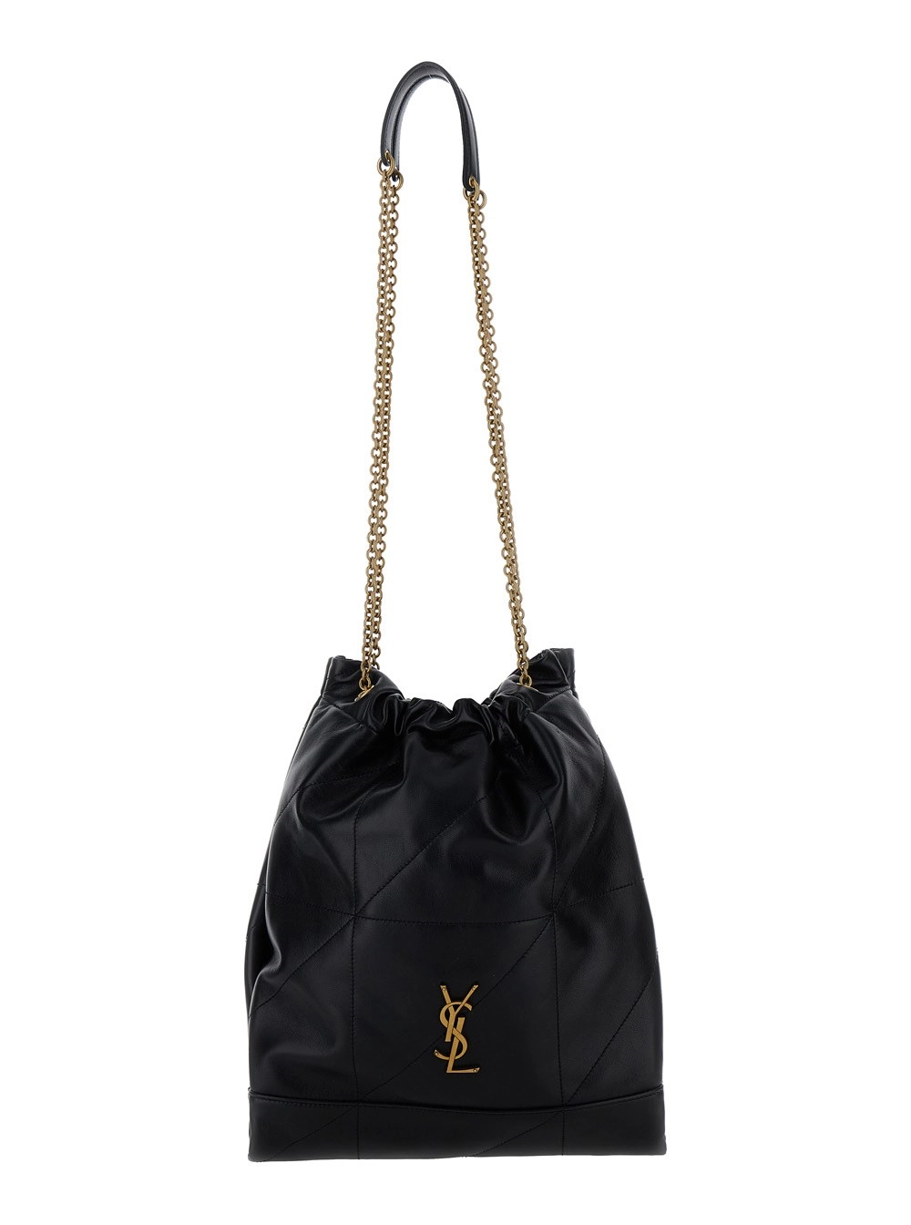 Saint Laurent Borsa a Tracolla 'Jamie 4.3 Pochon' con Cassandre in Pelle con Impunture Nera Donna