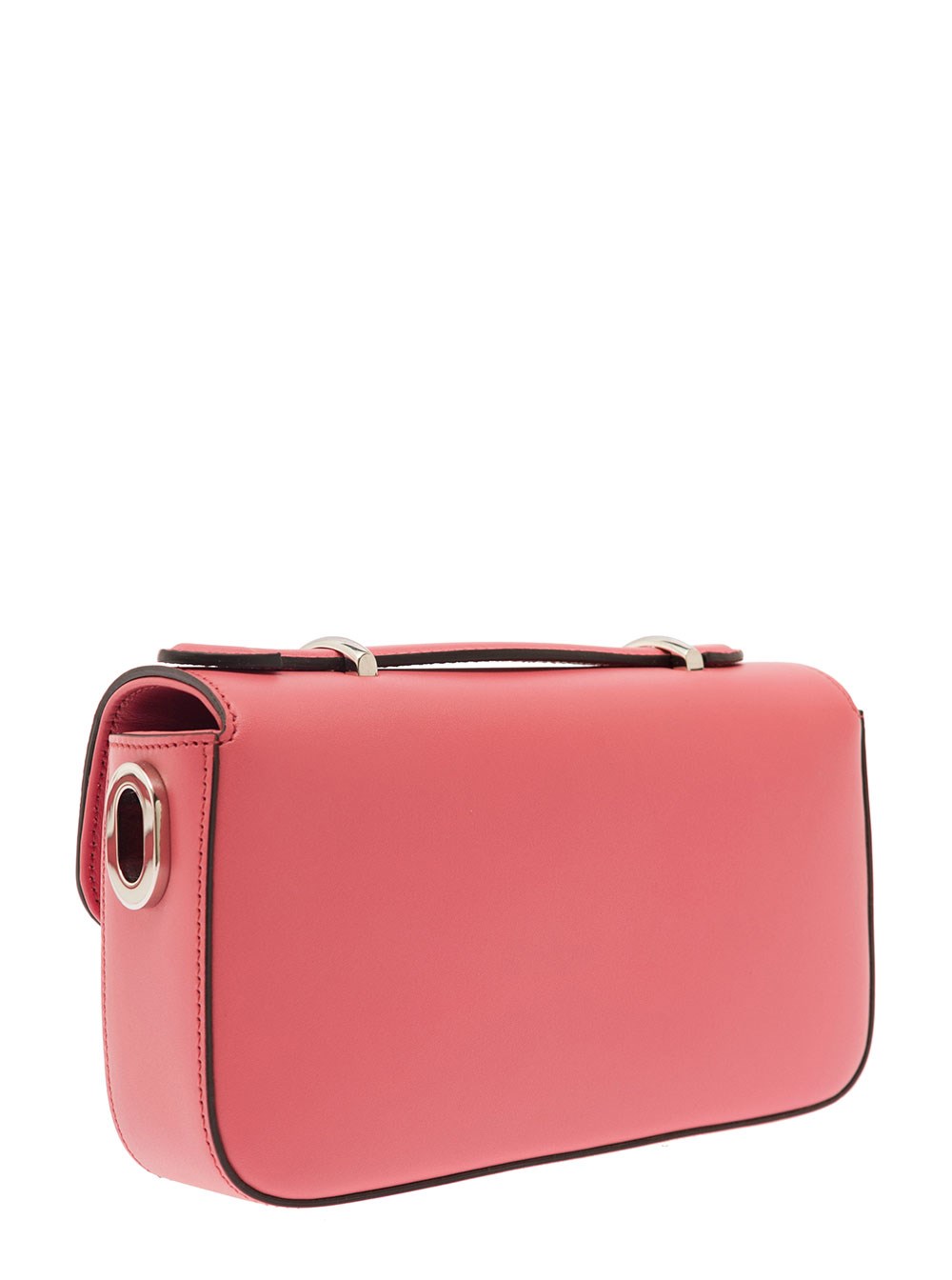 Gucci Mini Borsa a Spalla 'Petite GG' con Dettaglio Doppia G in Pelle Rosa Donna, view 2