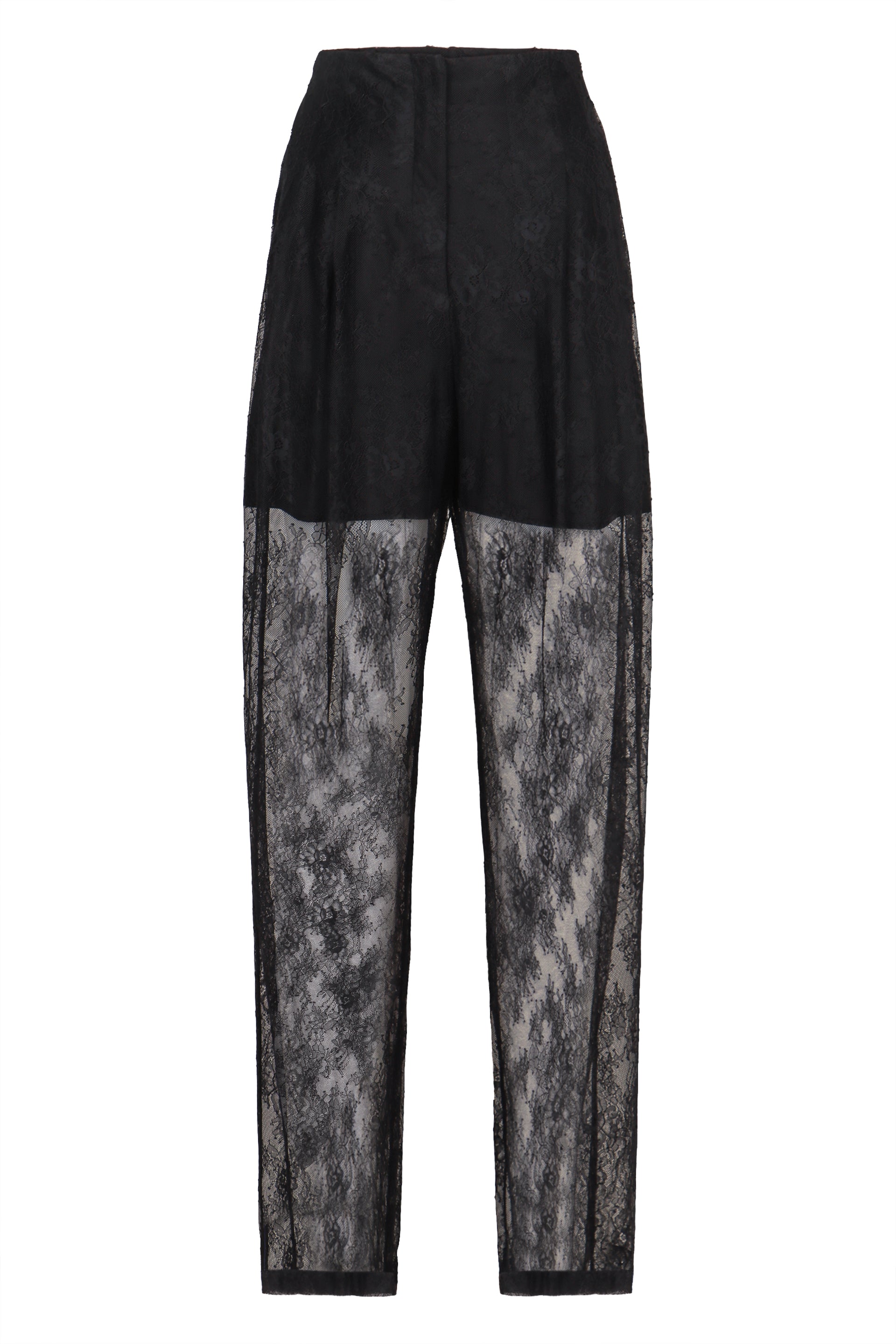 Alberta Ferretti Pantaloni in pizzo a vita alta