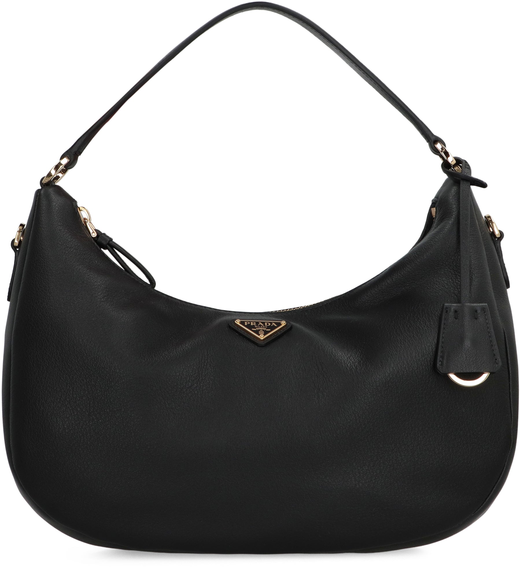 Prada Borsa hobo media in pelle
