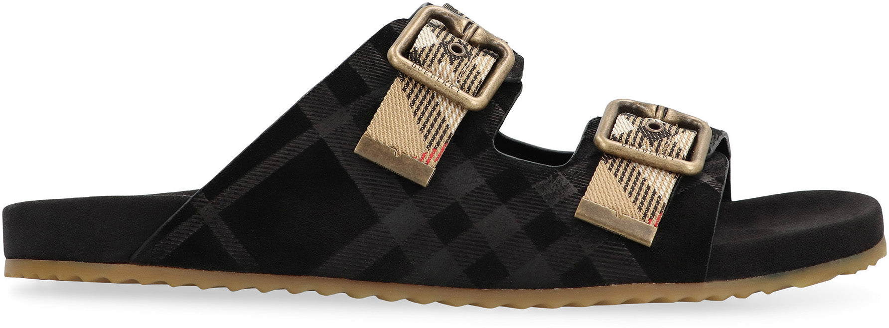 Burberry Sandali Urchin in pelle scamosciata Check