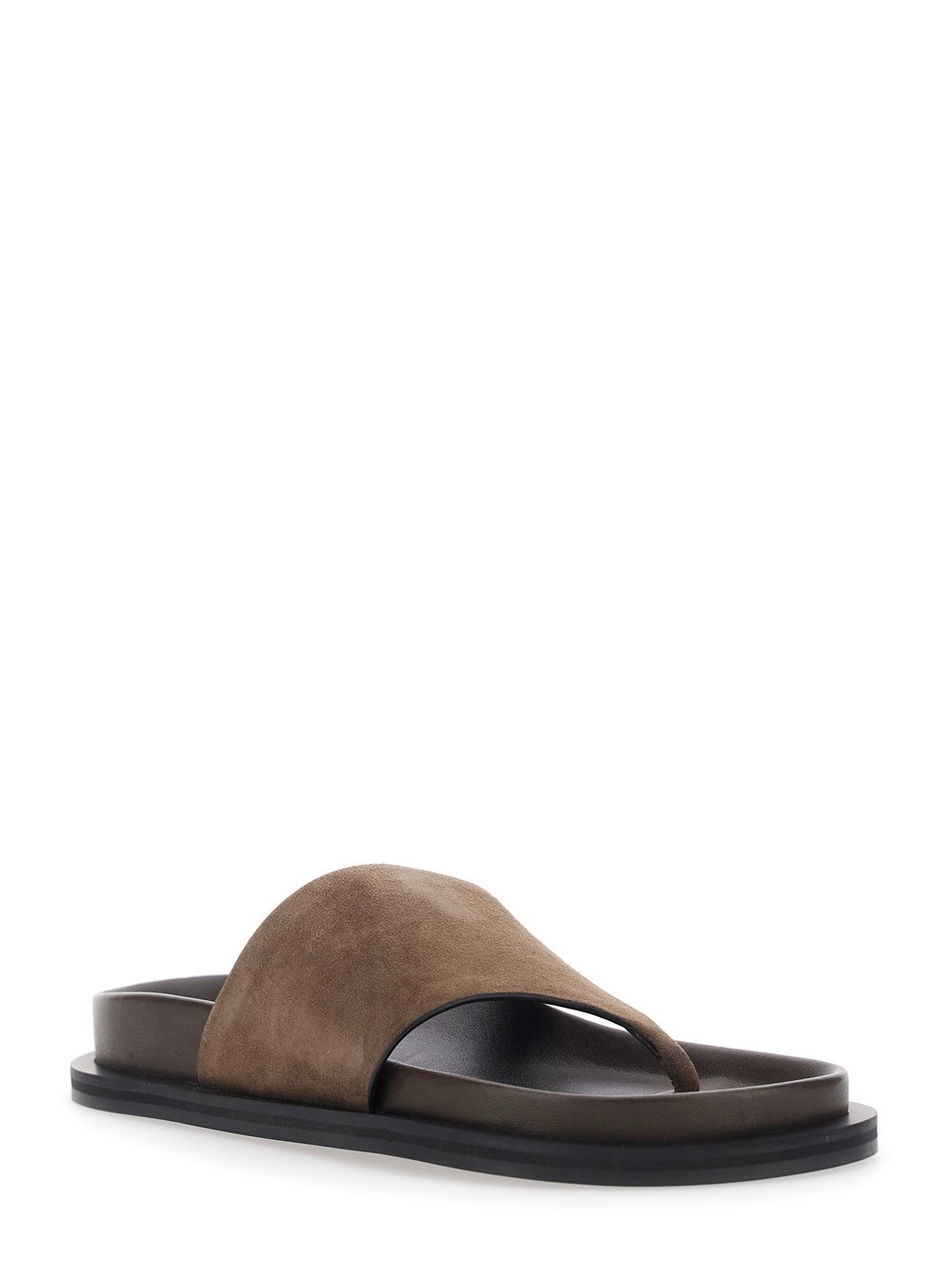 A.emery Sandali 'Imara' con Plantare Sagomato e Suola in Gomma in Suede Marrone Donna, view 2