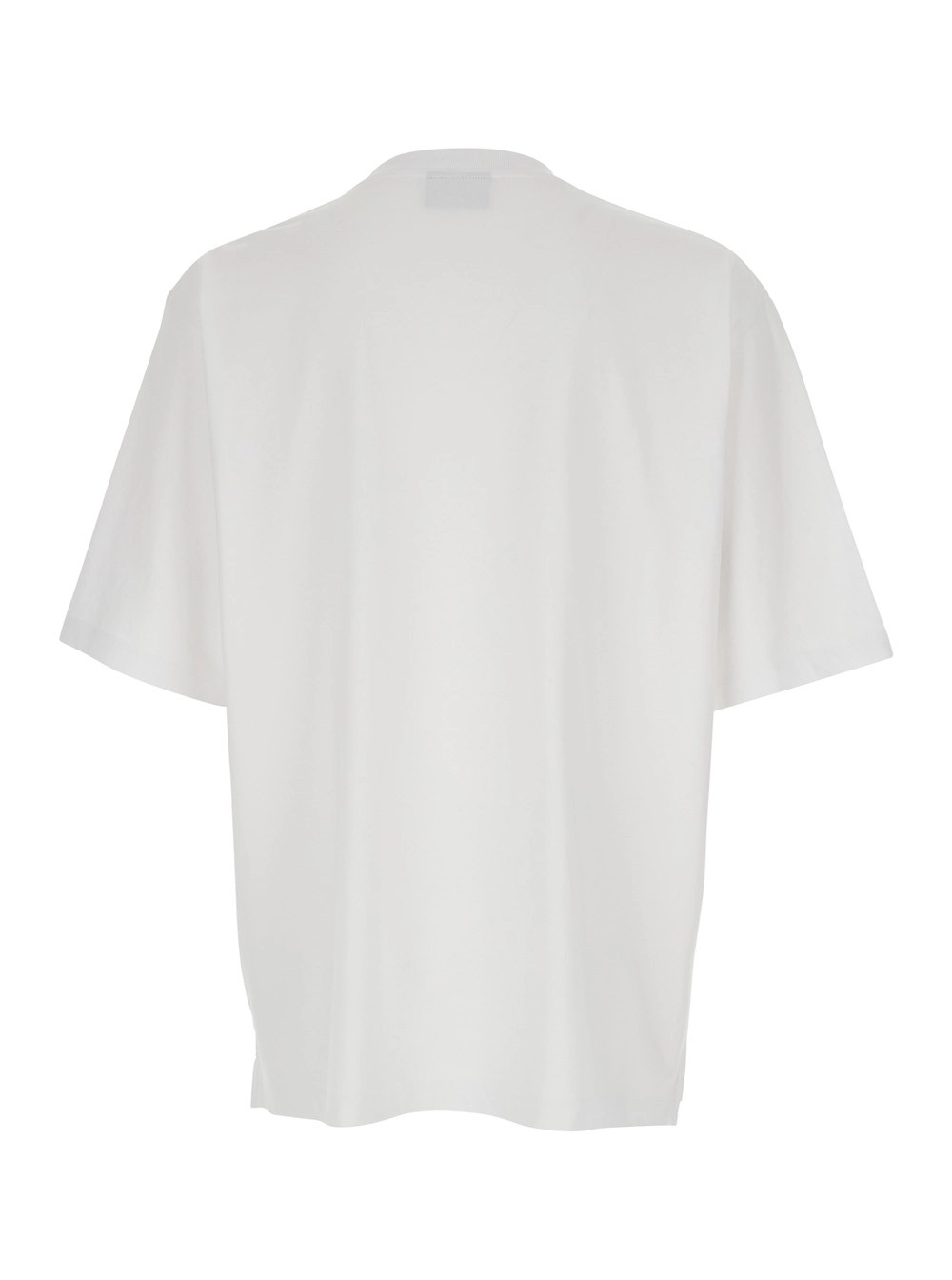Dsquared2 T-Shirt con Logo Lettering sul Fronte in Cotone bianca Uomo, view 2