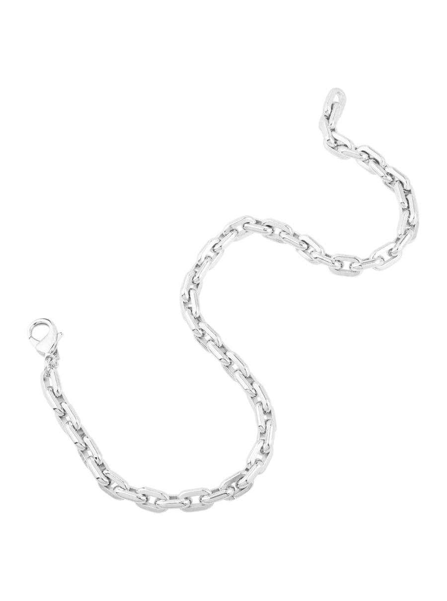 Federica tosi Collana 'Lace Cindy' con Design a Catena e Chiusura a Moschettone sul Retro in Metallo Color Argento Donna