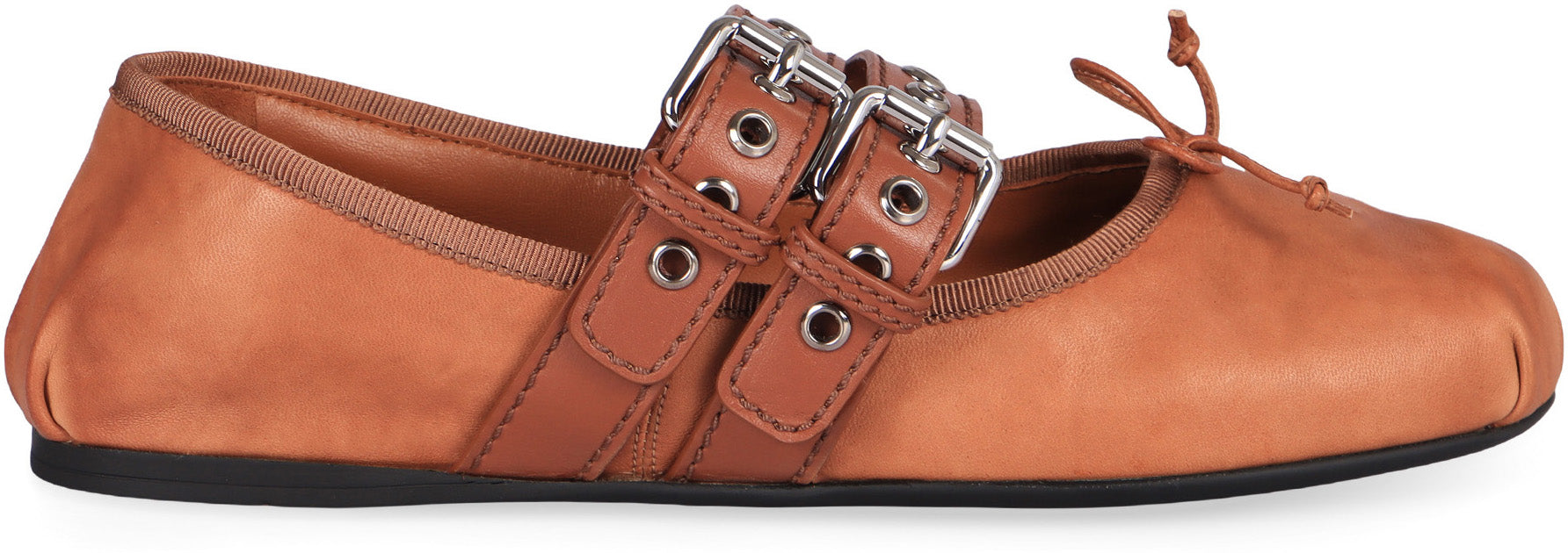 Miu Miu Ballerine in nappa e vitello