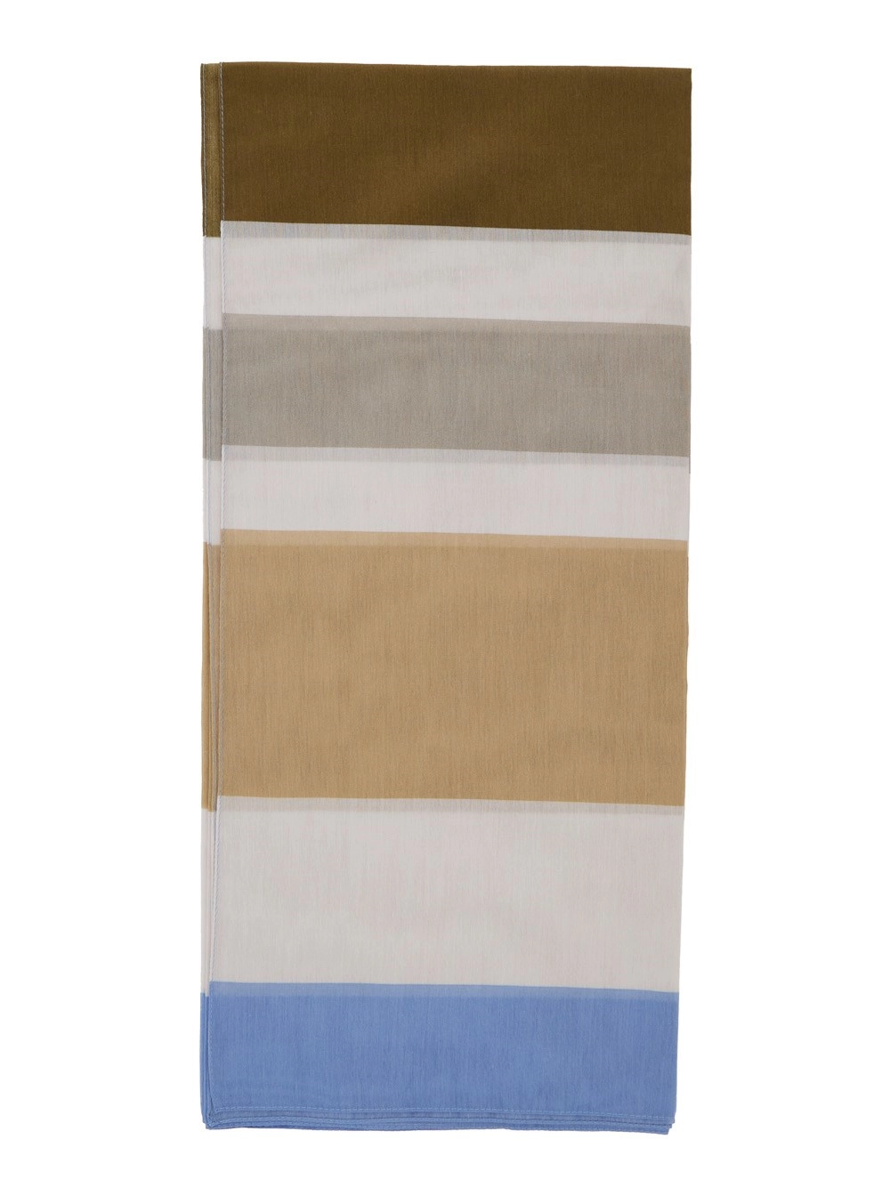 Saint Laurent Sciarpa con Stampa All-Over in Cotone e Seta Multicolor Donna
