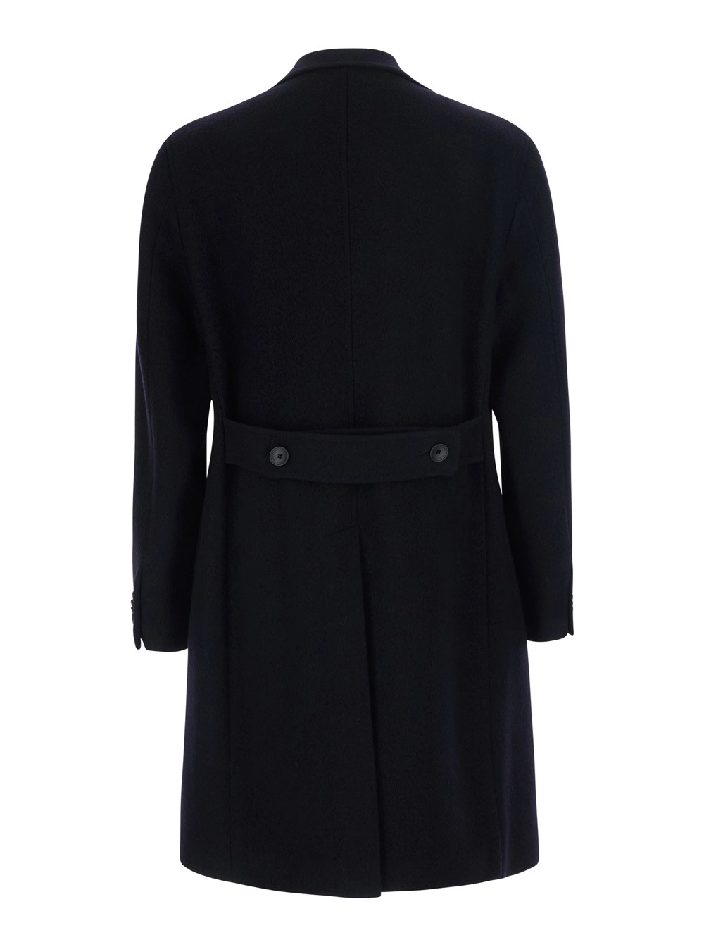 Tagliatore Cappotto 'Arden' Doppiopetto con Revers Classici in Lana e Cashmere blu Uomo, view 2