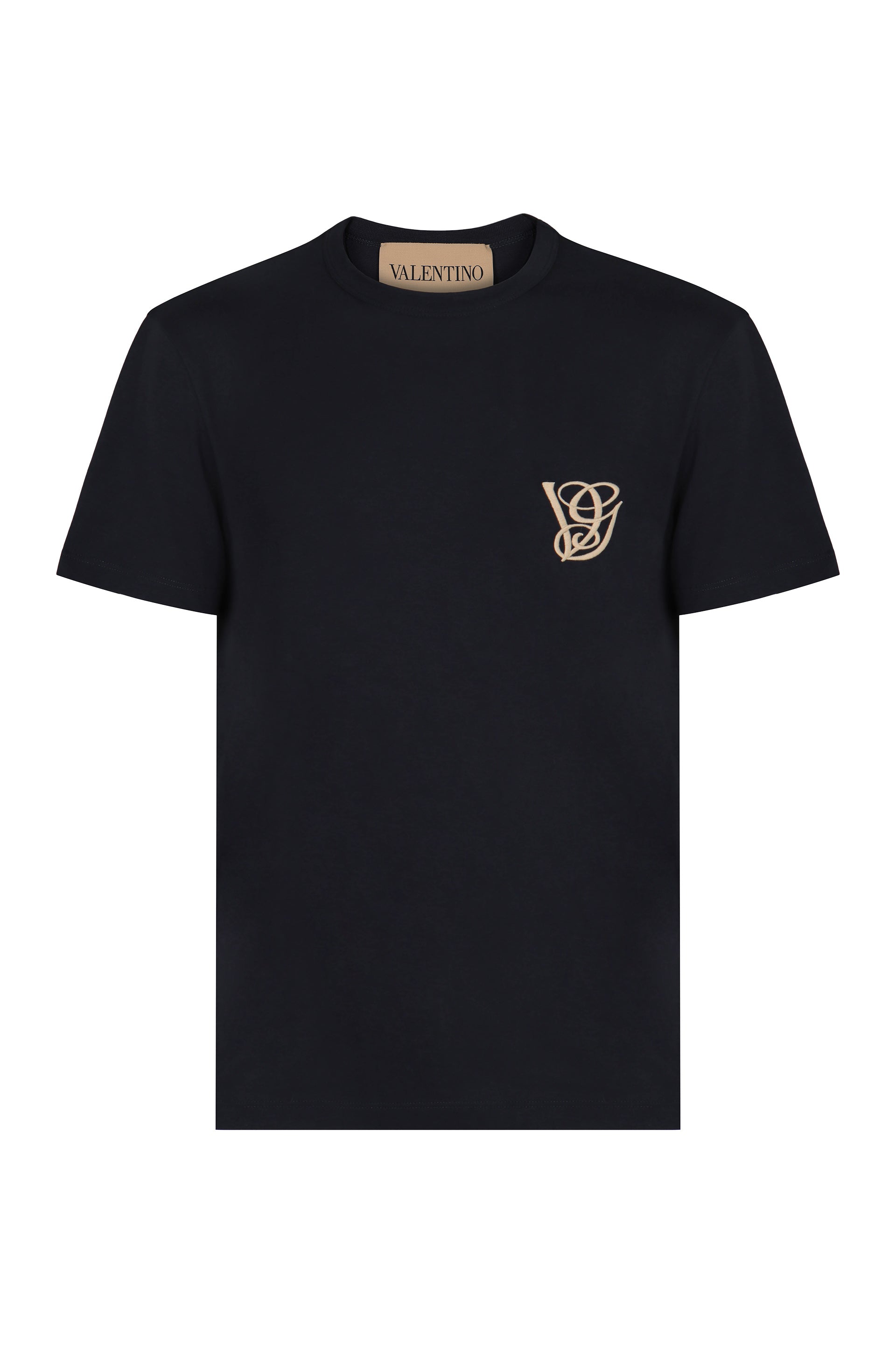 Valentino Garavani T-Shirt In Cotone Con Patch Vg