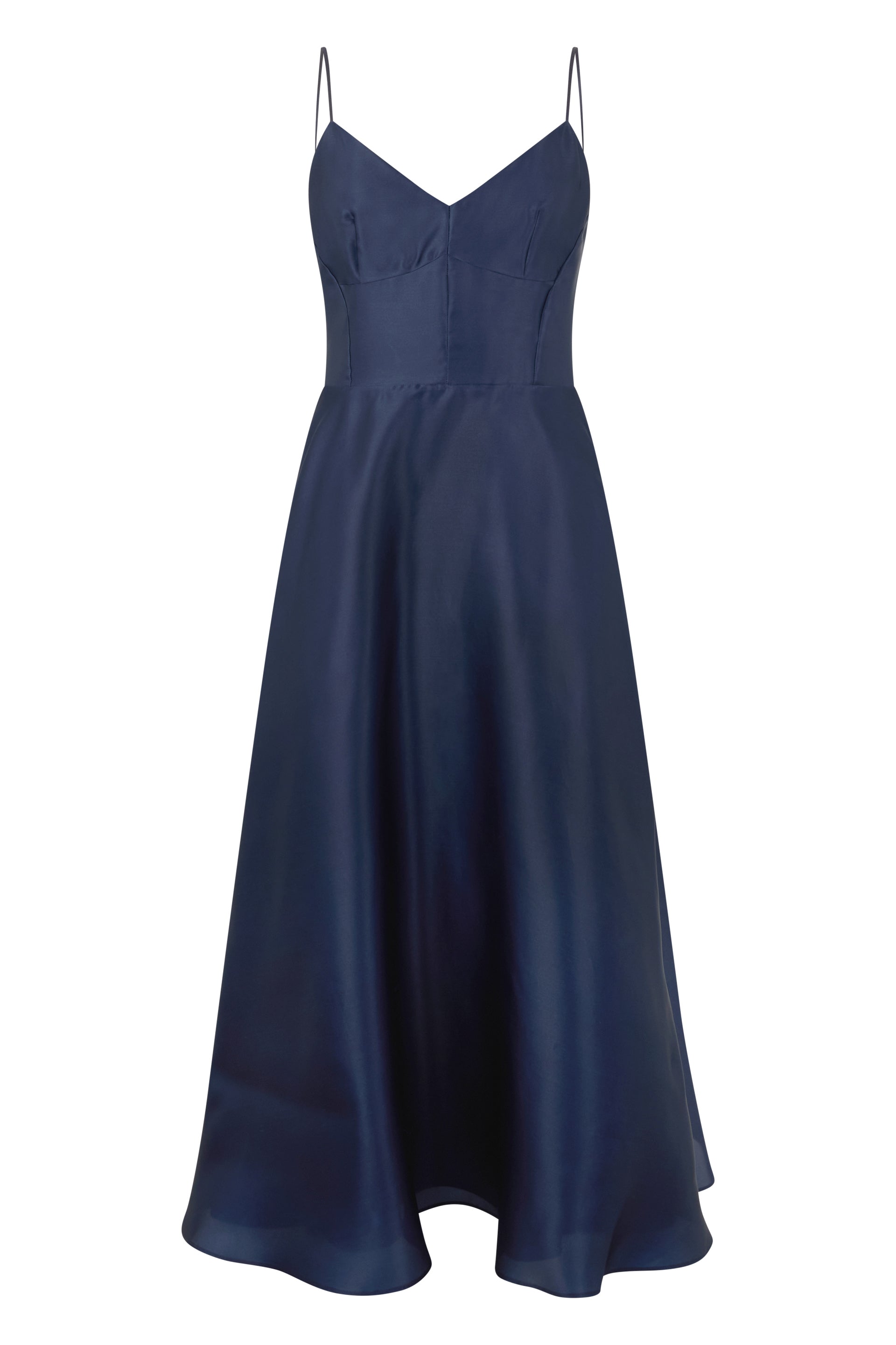 Alberta Ferretti Abito Svasato in Organza di Seta