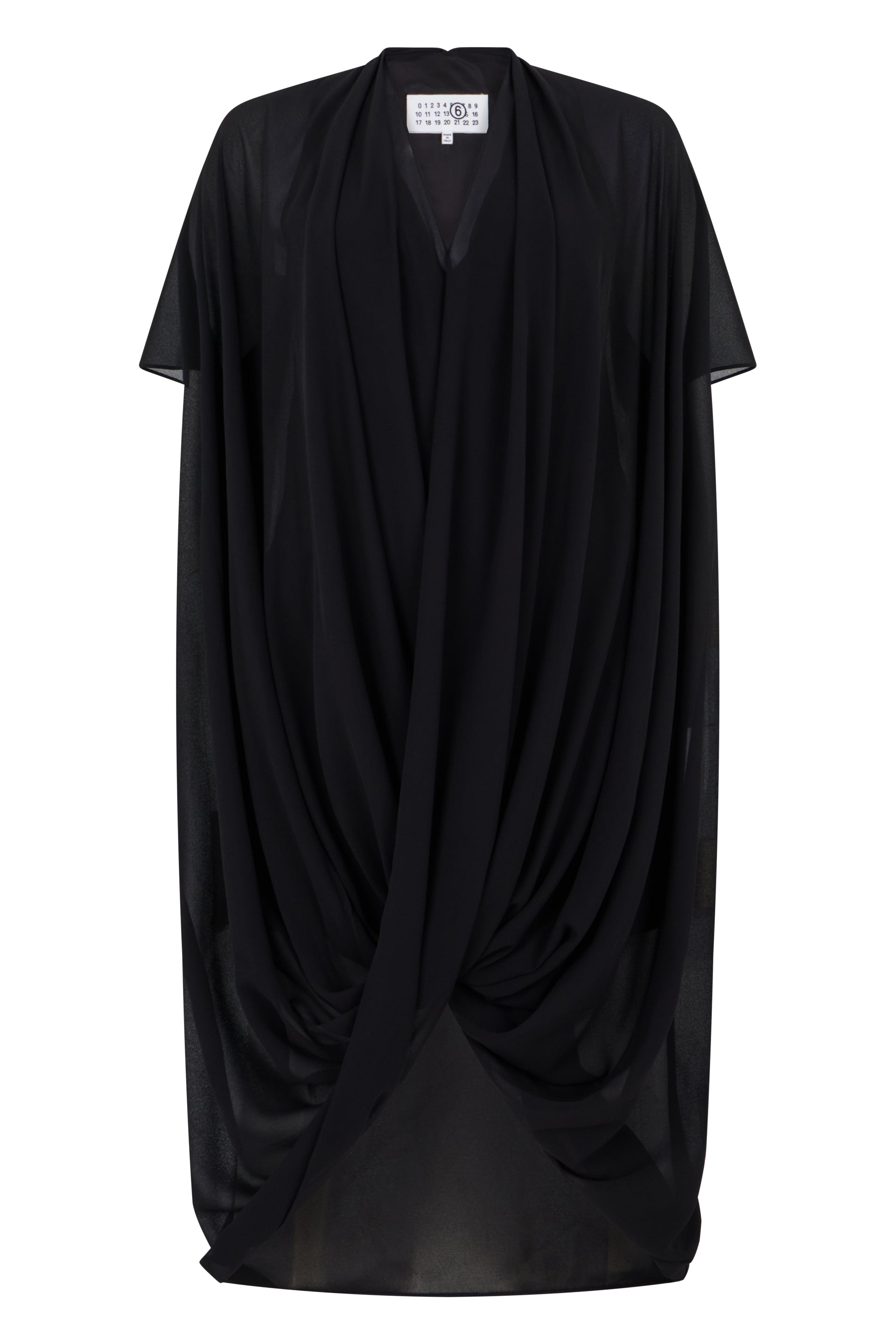 MM6 Maison Margiela Abito Asimmetrico con Drappeggio