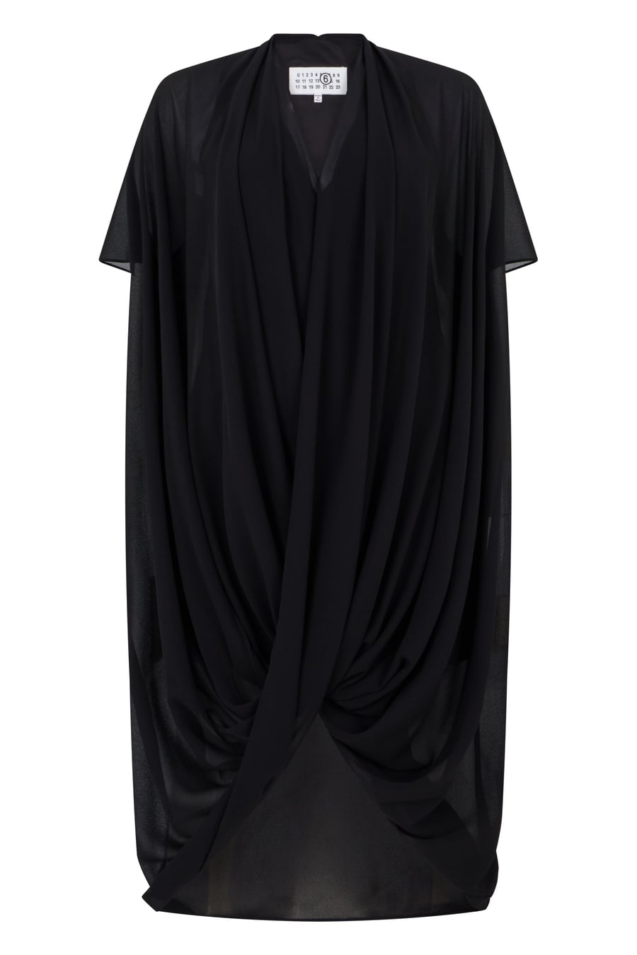 MM6 Maison Margiela Abito Asimmetrico con Drappeggio