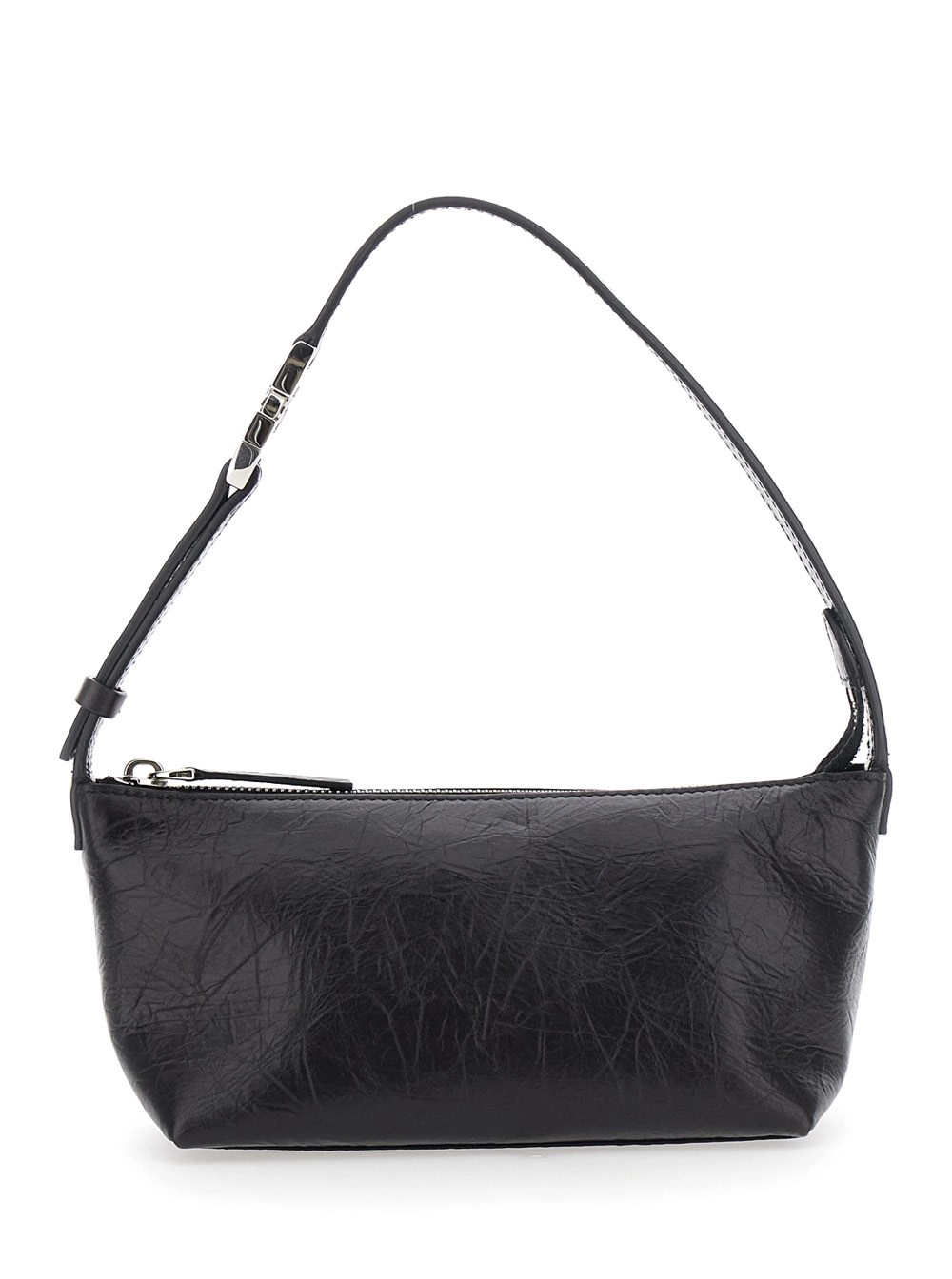 Fendi Borsa Mini 'Vanity' con tracolla regolabile in pelle nera donna