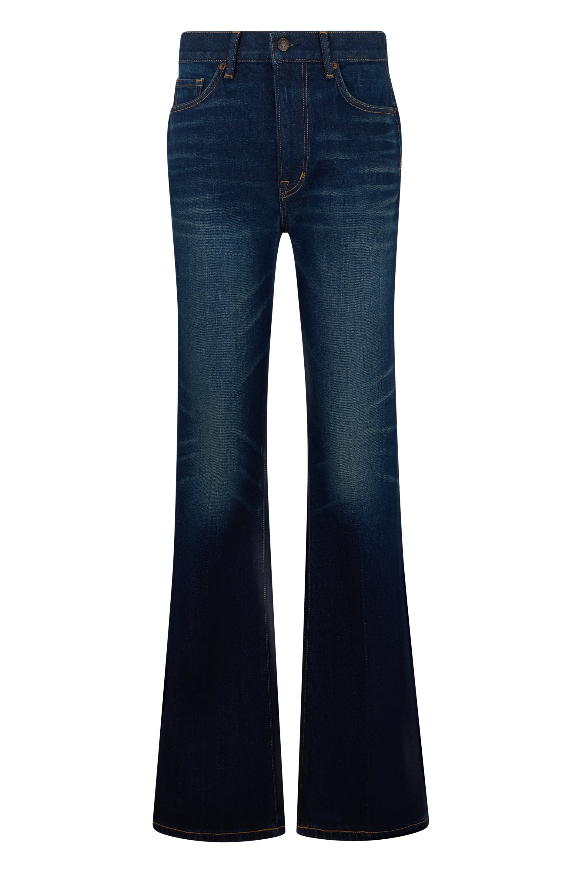 Tom Ford Pantaloni Svasati in Denim a vita alta