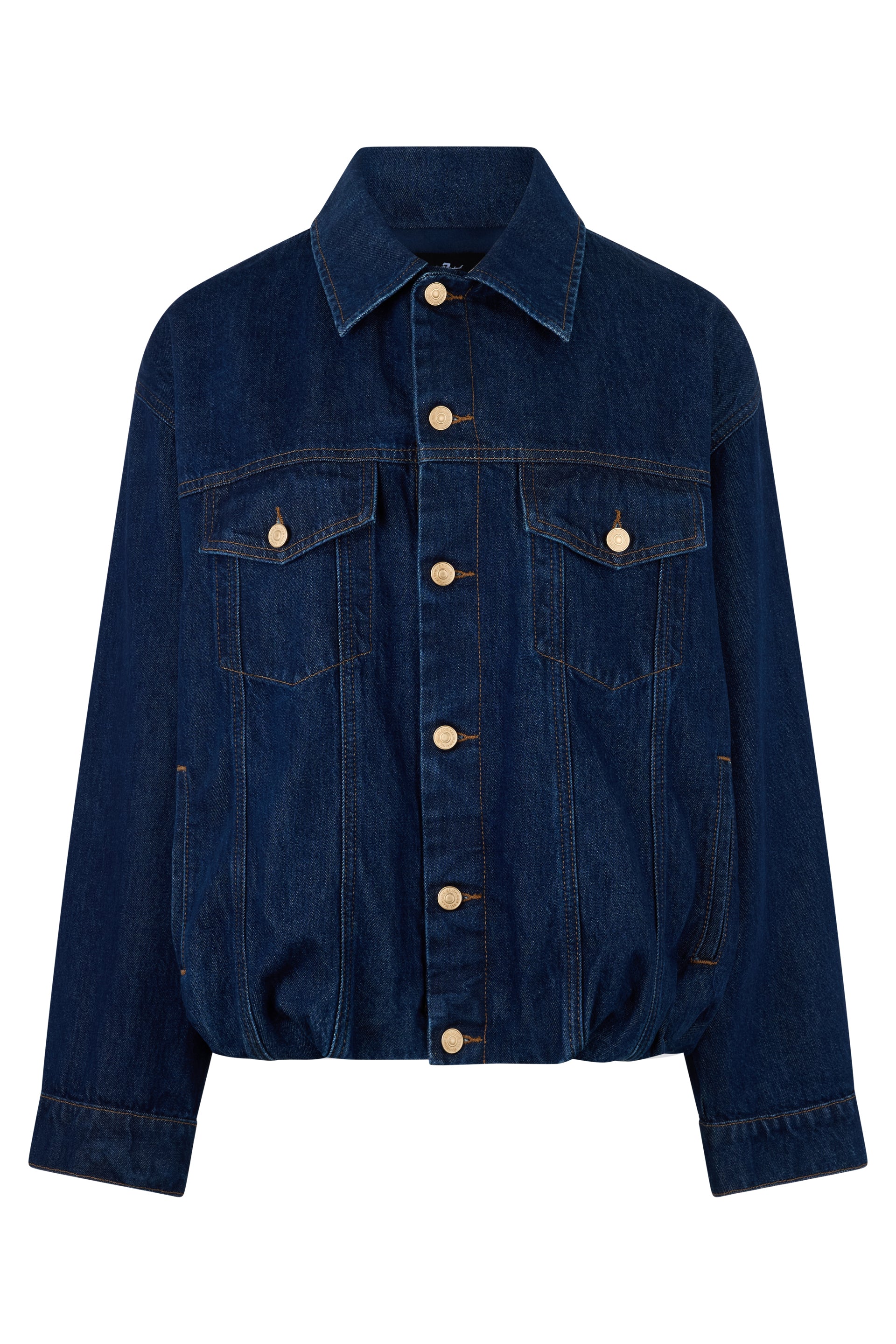 7 For All Mankind Giacca in denim con arricciatura