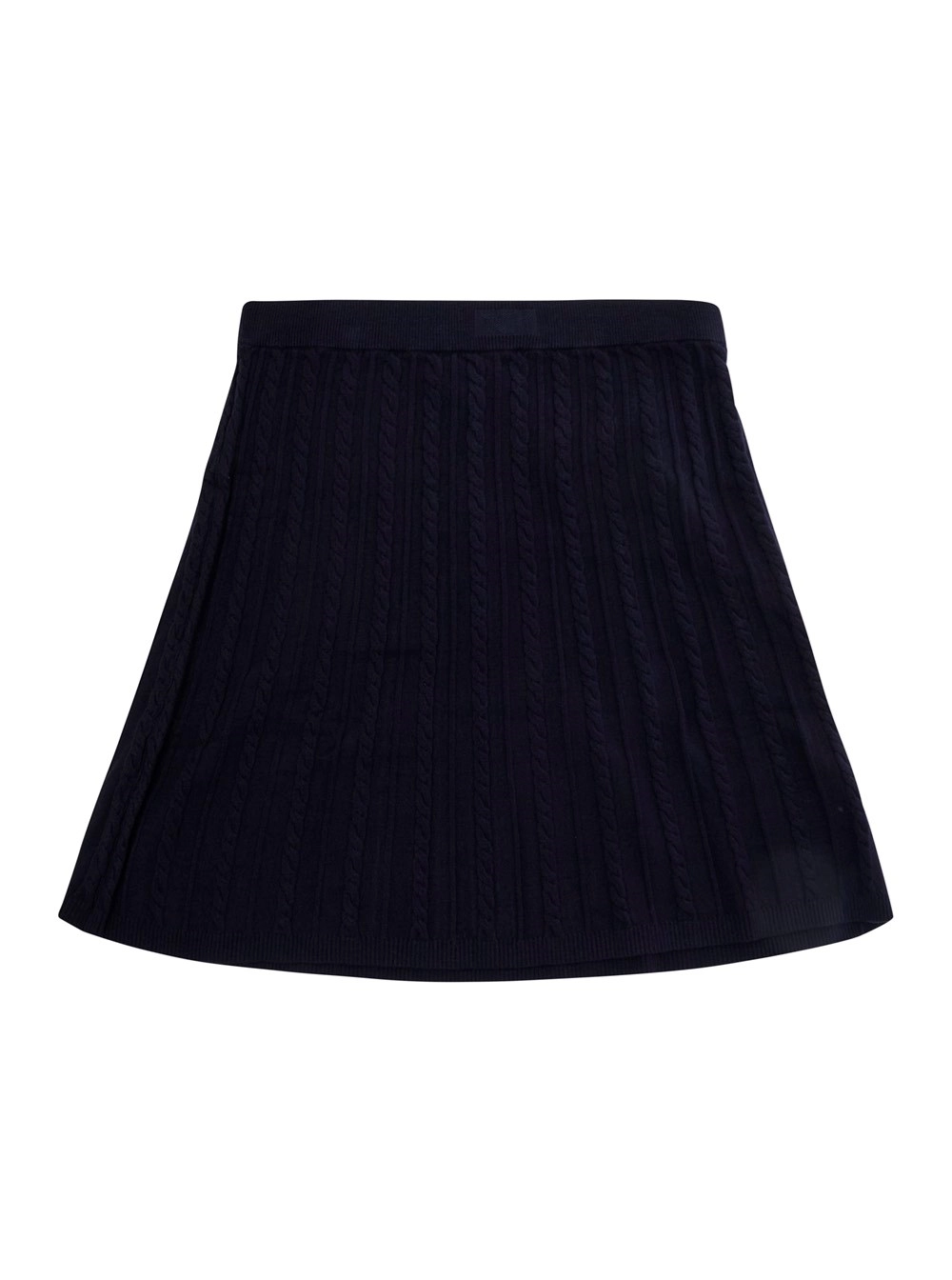 Emporio armani kids Gonna con design a coste in misto lana blu bambina