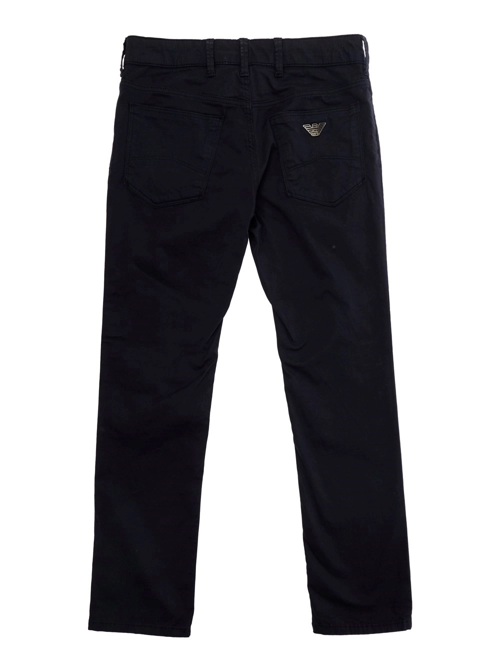 Emporio armani kids Pantaloni con Patch Logo su Fronte e Retro in Cotone Neri Bambino, view 2