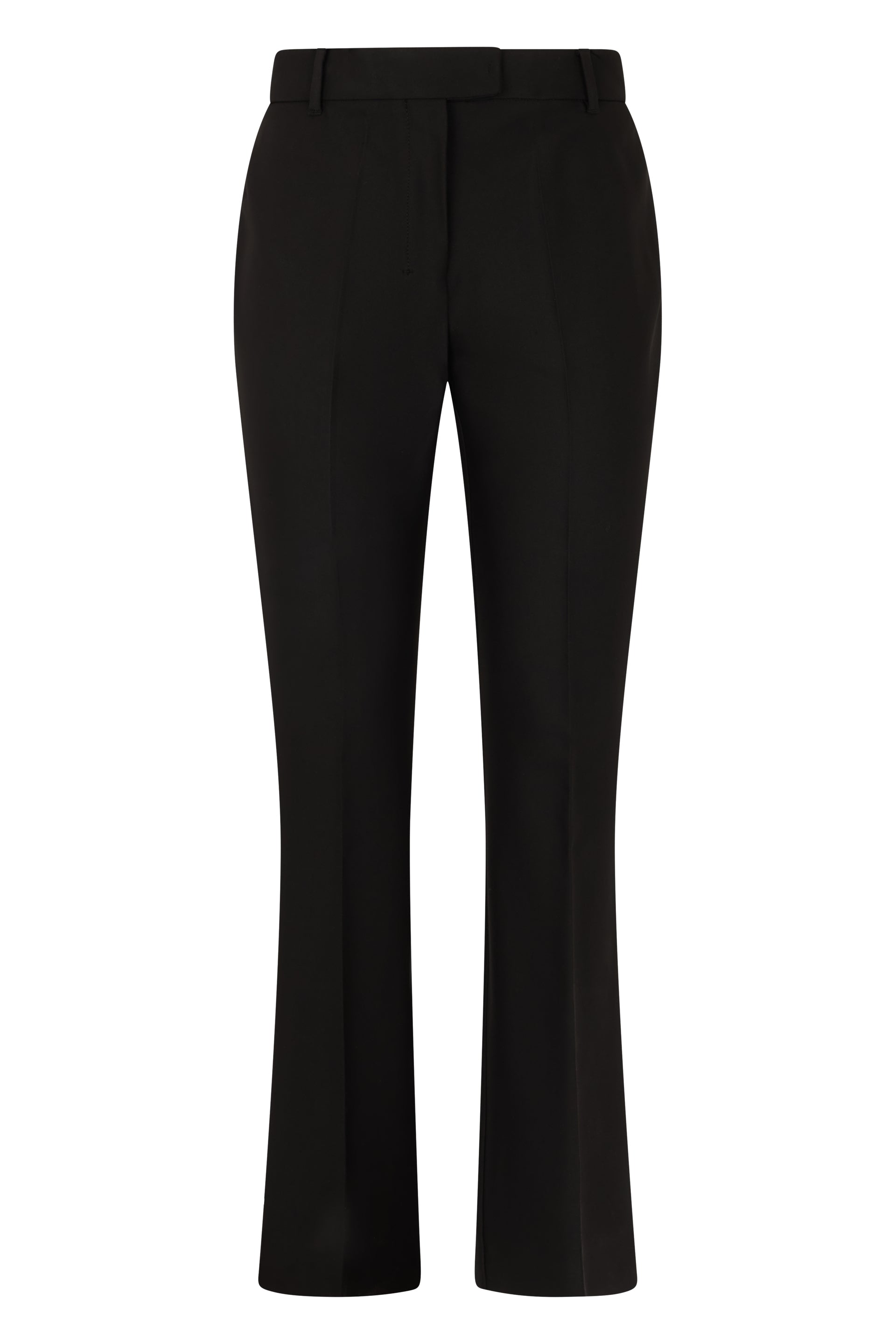 'S Max Mara Pantaloni svasati in misto cotone viscosa e poliestere
