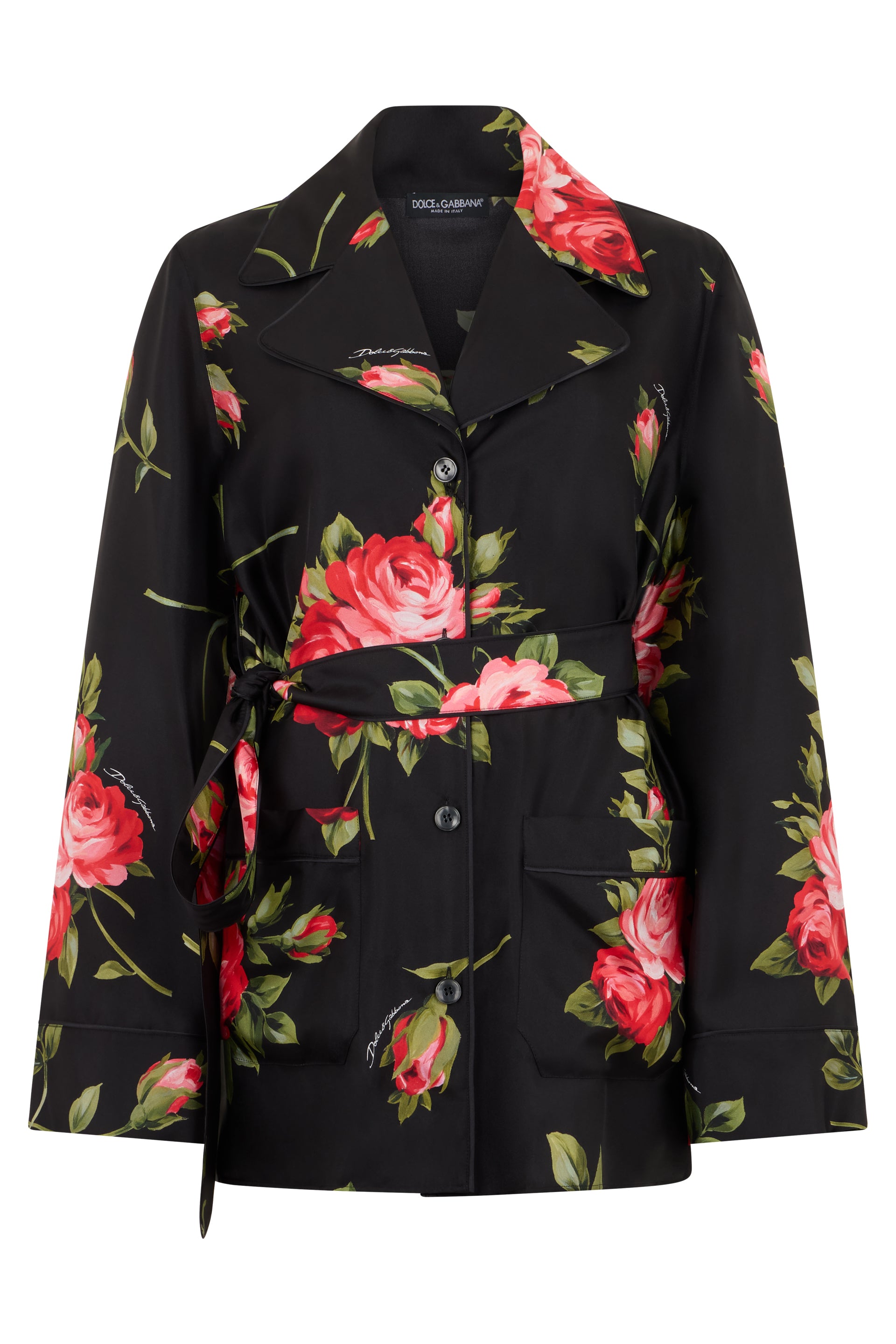Dolce & Gabbana Giacca in seta floreale