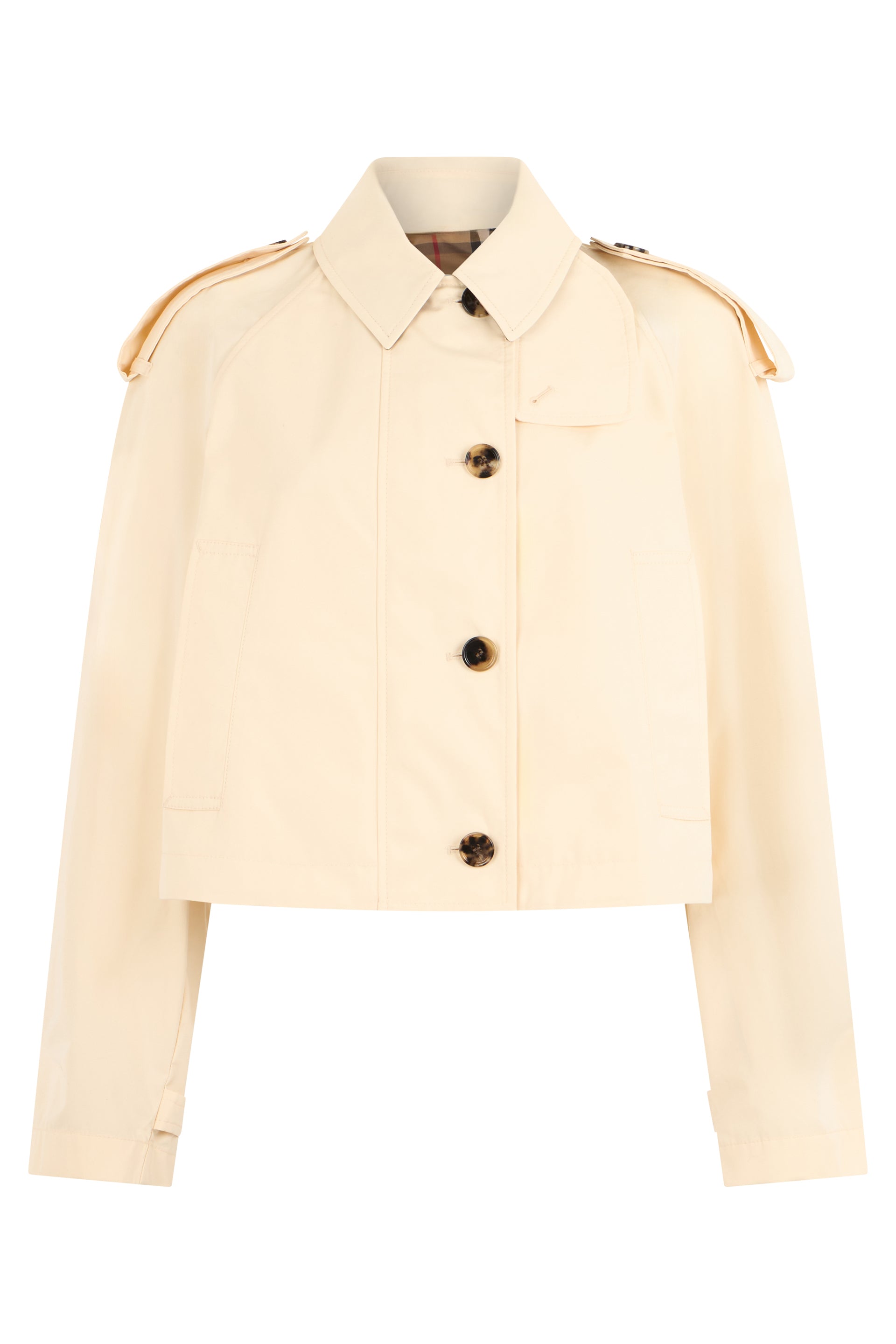 Burberry Giacca cropped in cotone