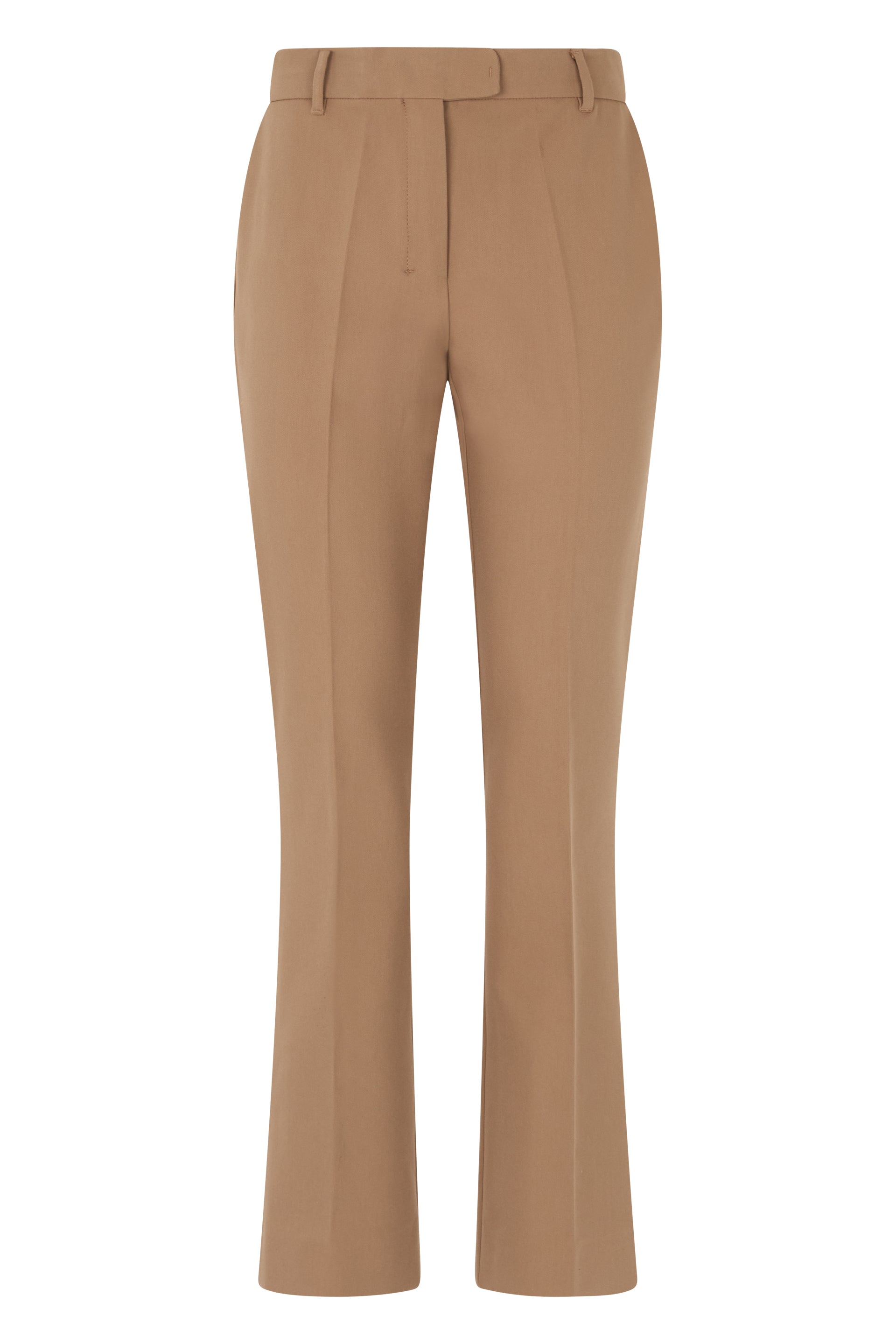 'S Max Mara Pantaloni svasati in misto cotone viscosa e poliestere