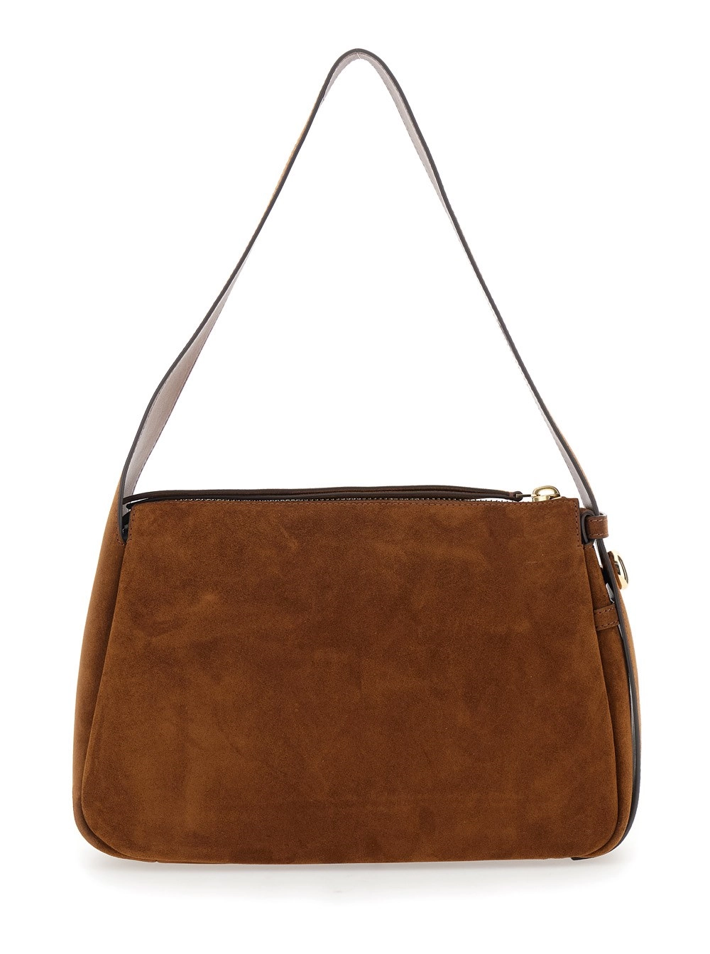 Tory Burch Borsa a Spalla 'Romy' conTracolla Regolabile in Pelle Martellata Marrone Donna