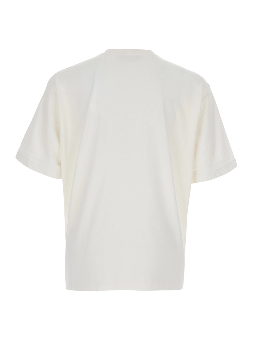 Stone Island GIROCOLLO MC PESANTE con collo giro e maniche corte in Cotone Bianco Uomo, view 2