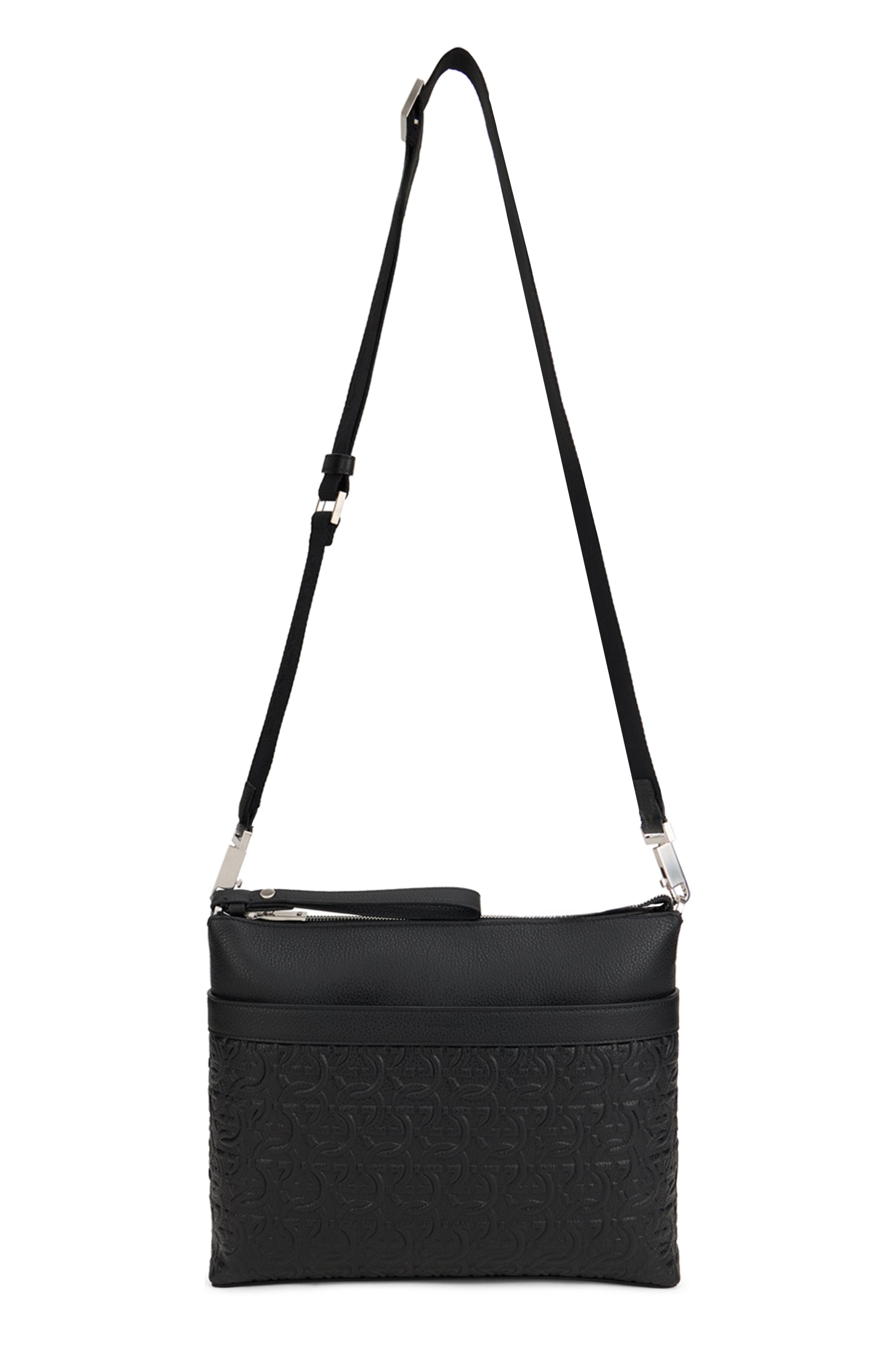 Ferragamo Borsa Messenger Gancini in Pelle