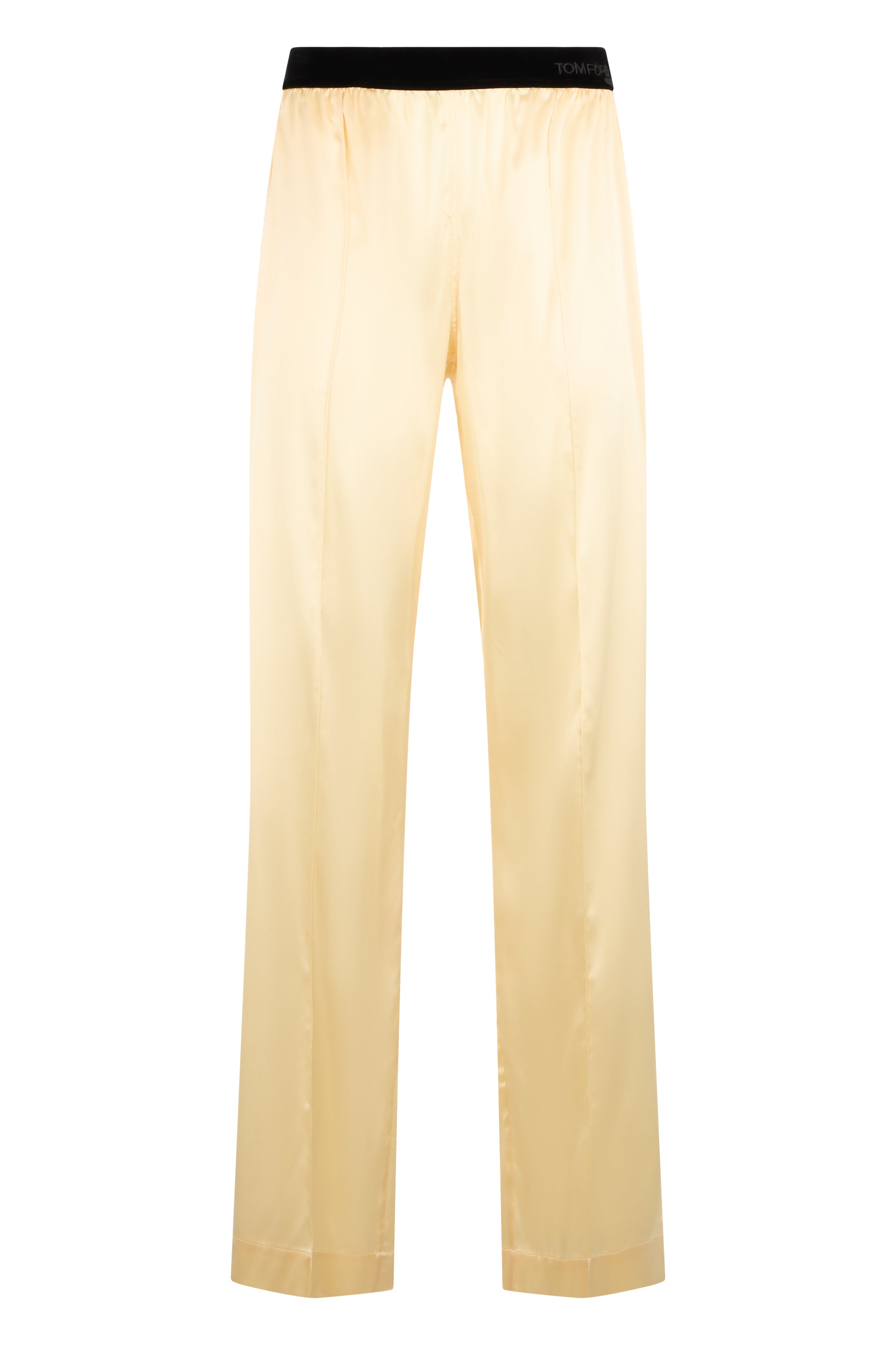 Tom Ford Pantaloni in Raso di Seta Stretch