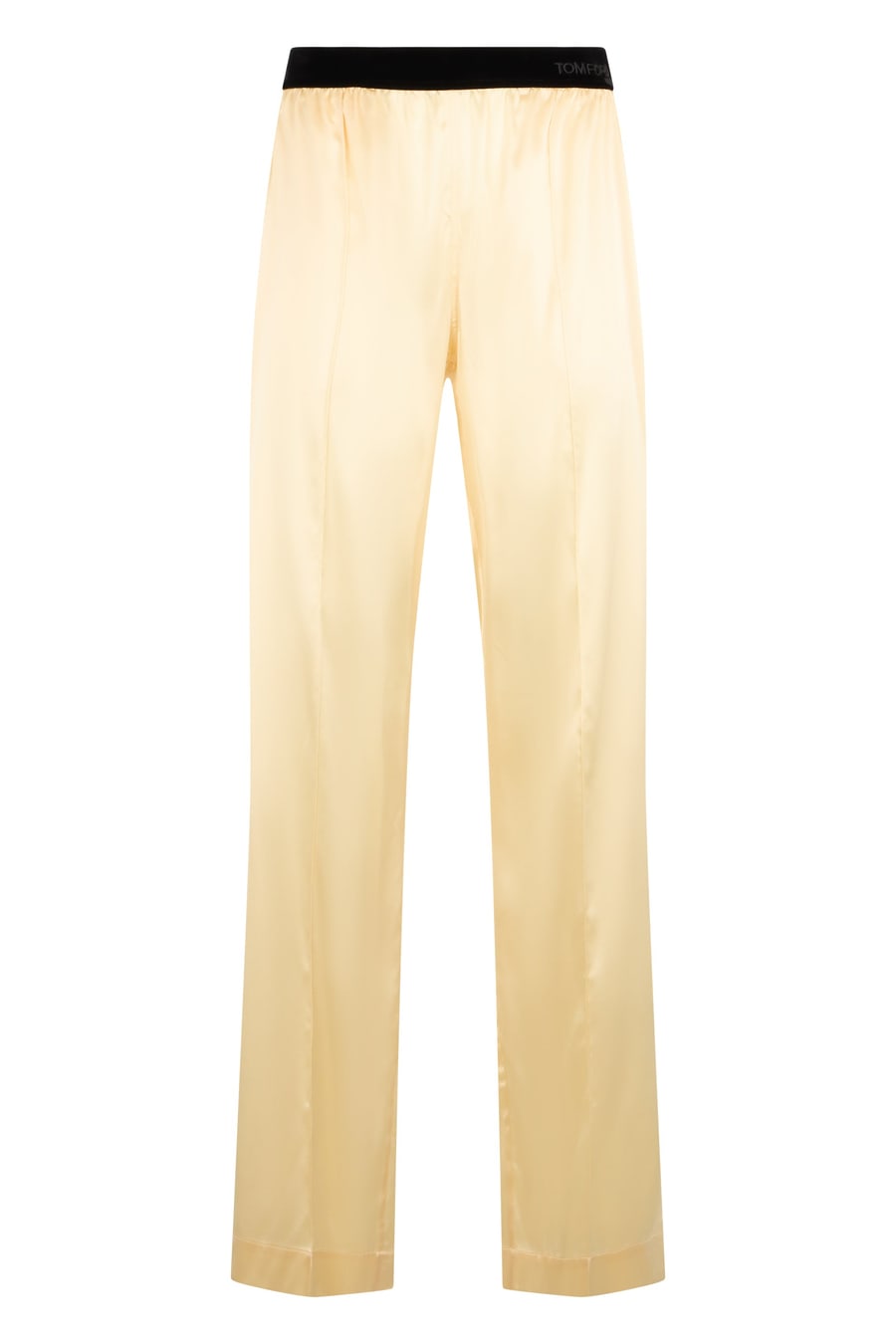 Tom Ford Pantaloni in Raso di Seta Stretch