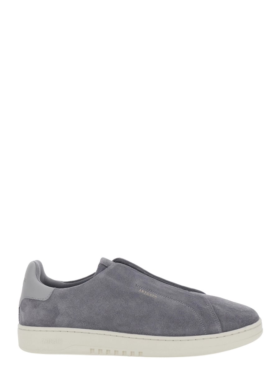 Axel arigato Sneakers 'Dice' Senza Lacci con Logo Lettering sul Lato e sul Tallone in Pelle Scamosciata Grigie Uomo