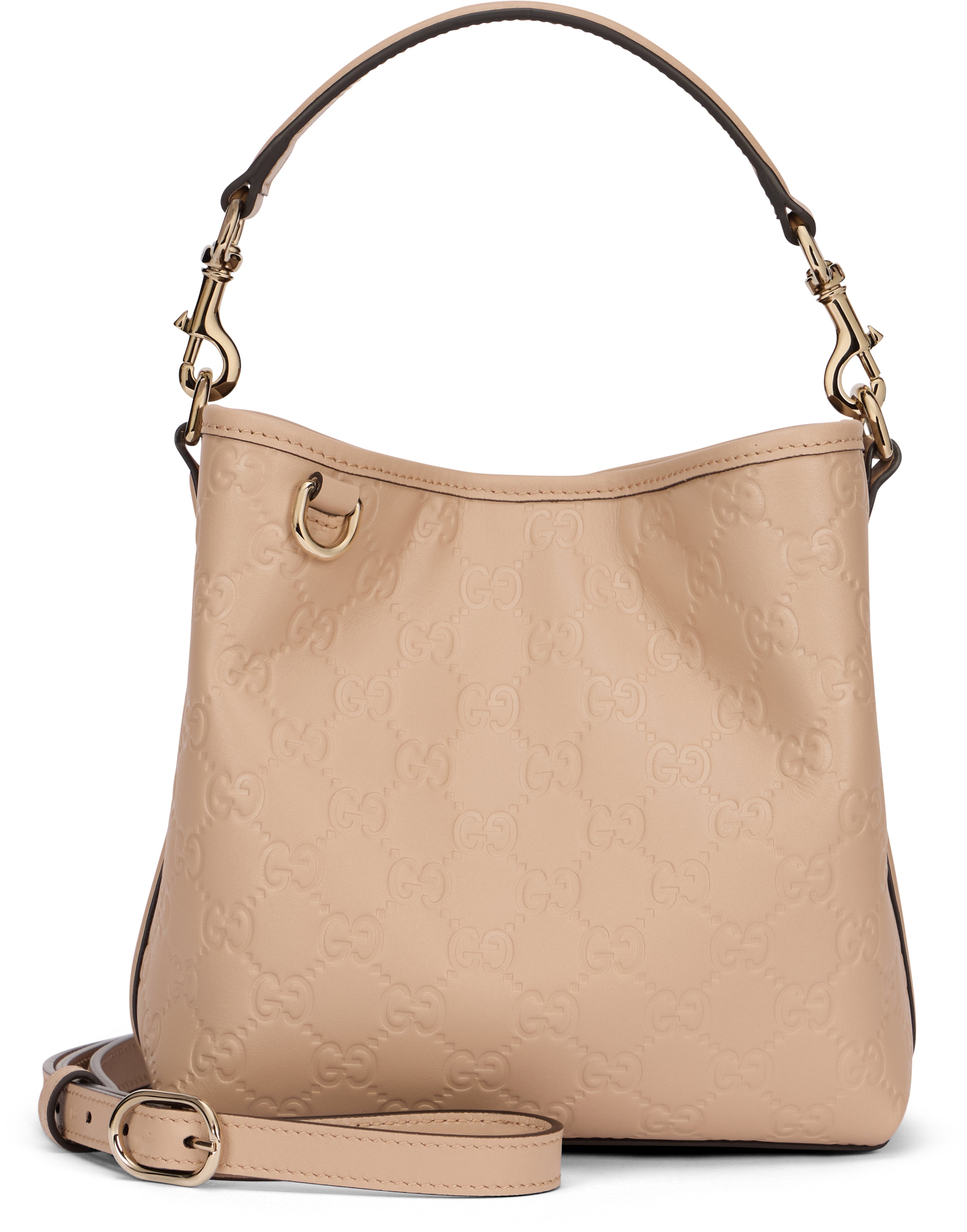 Gucci Borsa a secchiello GG Emblem in Pelle