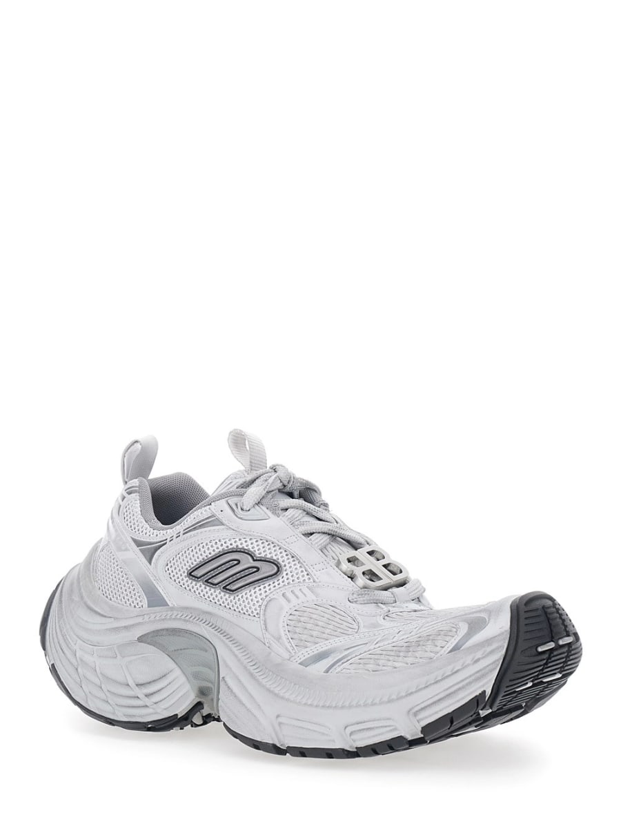 Balenciaga Sneakers '6XL' Grigie con Tomaia in Pelle e Suola in Gomma in Pelle Uomo, view 2
