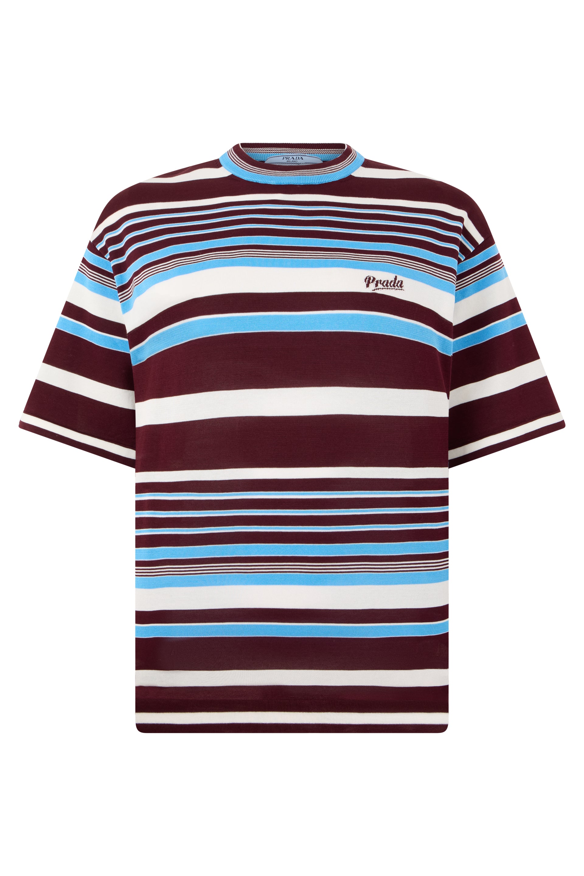 Prada T-shirt in cotone a righe