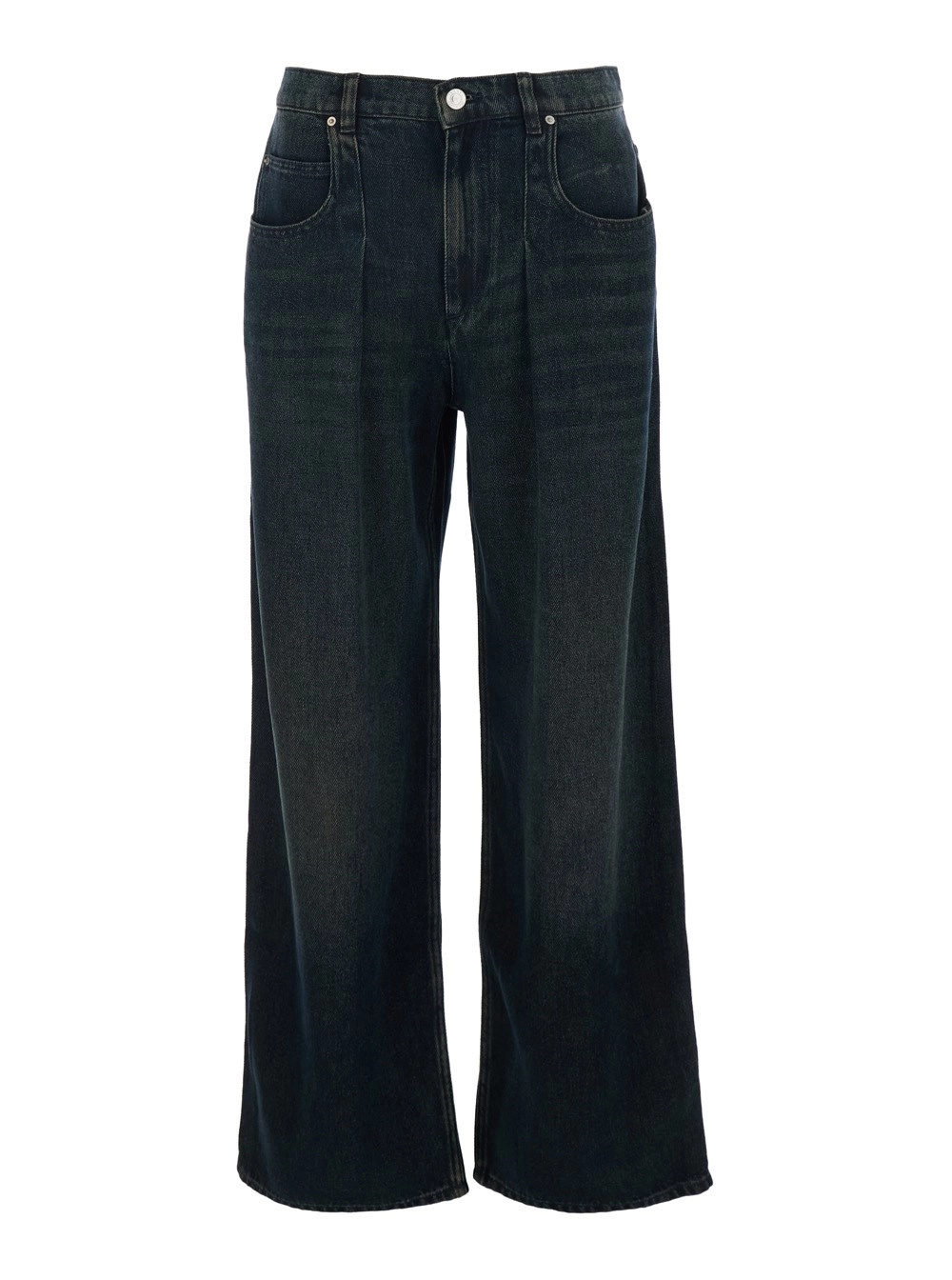 Isabel Marant Jeans 'Rodayna' con Patch Logo sul Retro in Denim Blu Donna
