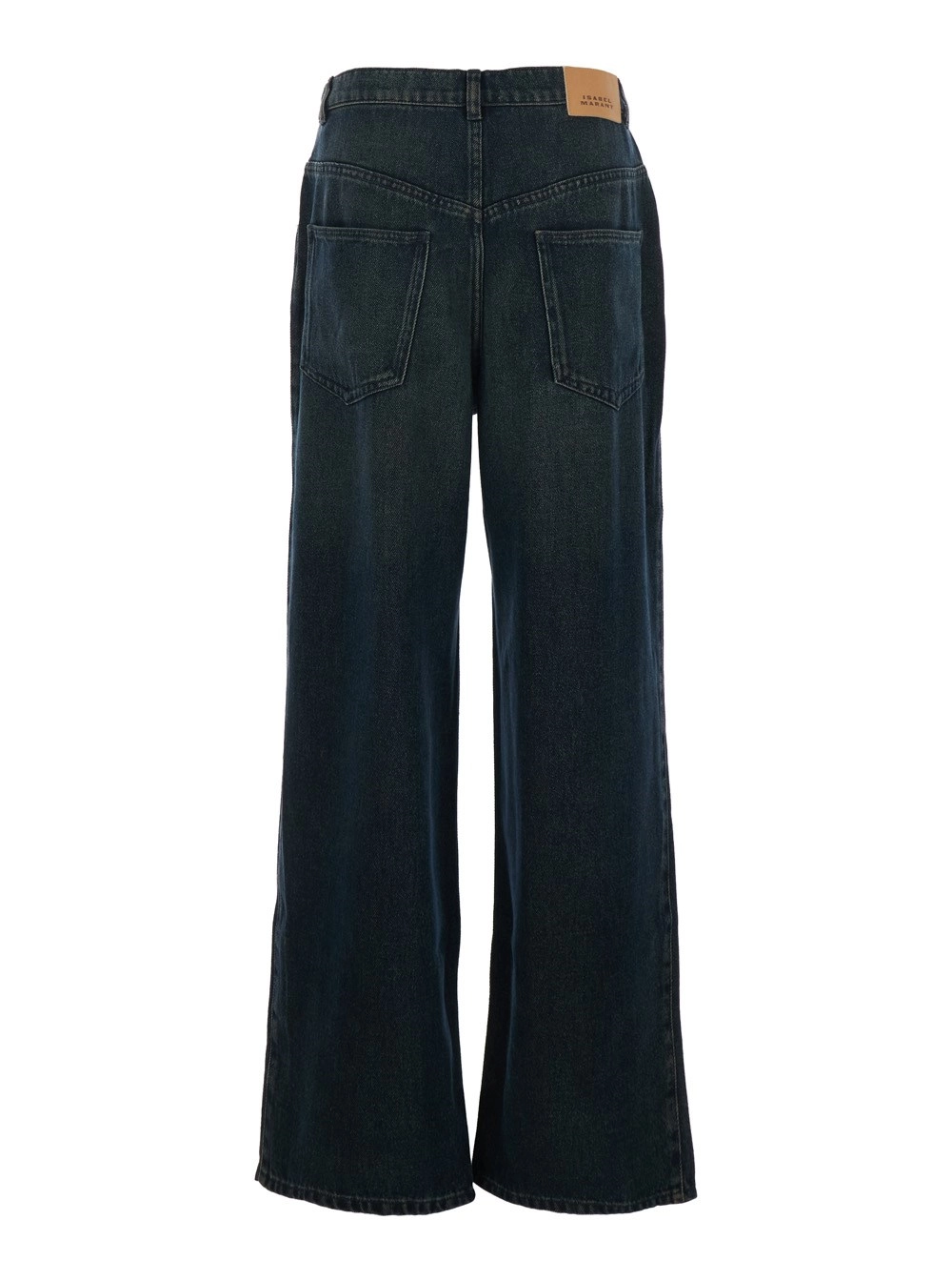 Isabel Marant Jeans 'Rodayna' con Patch Logo sul Retro in Denim Blu Donna, view 2