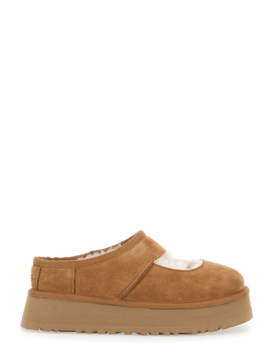 UGG Mule 'Bea Mary Jane' con Dettaglio Cut-Out in Pelle Scamosciata Marroni Donna