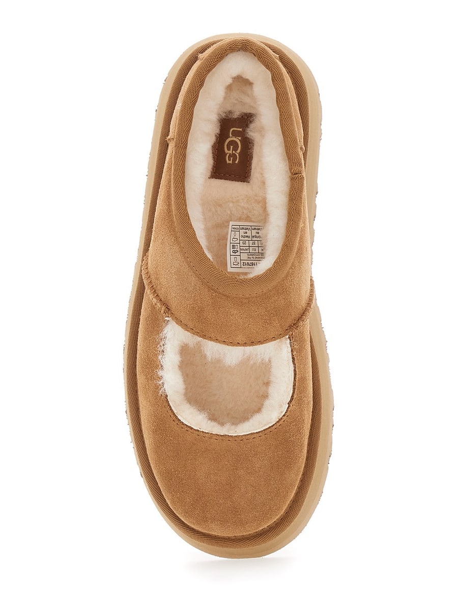 UGG Mule 'Bea Mary Jane' con Dettaglio Cut-Out in Pelle Scamosciata Marroni Donna, view 4