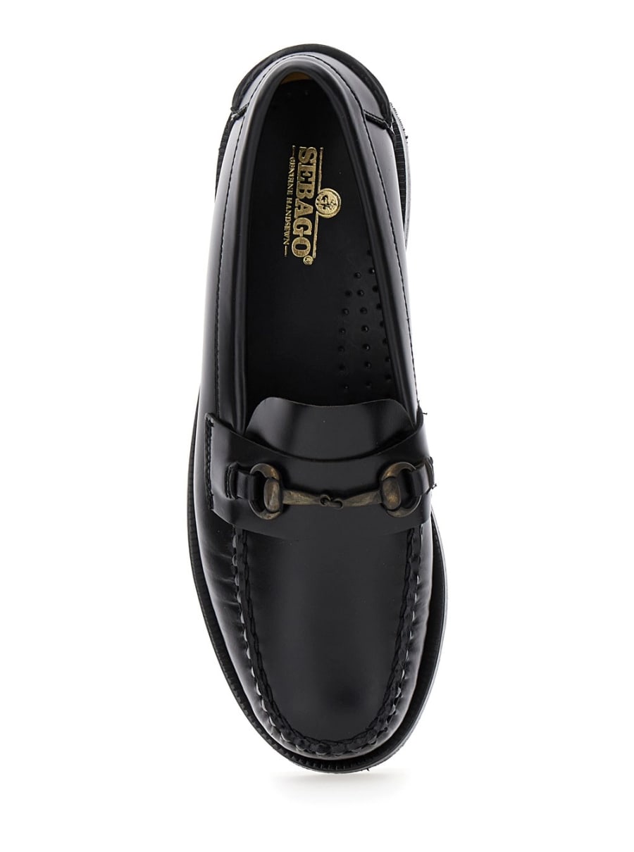 Sebago Mocassini Pull-On 'Joe' con Morsetto in Pelle Nero Donna, view 4