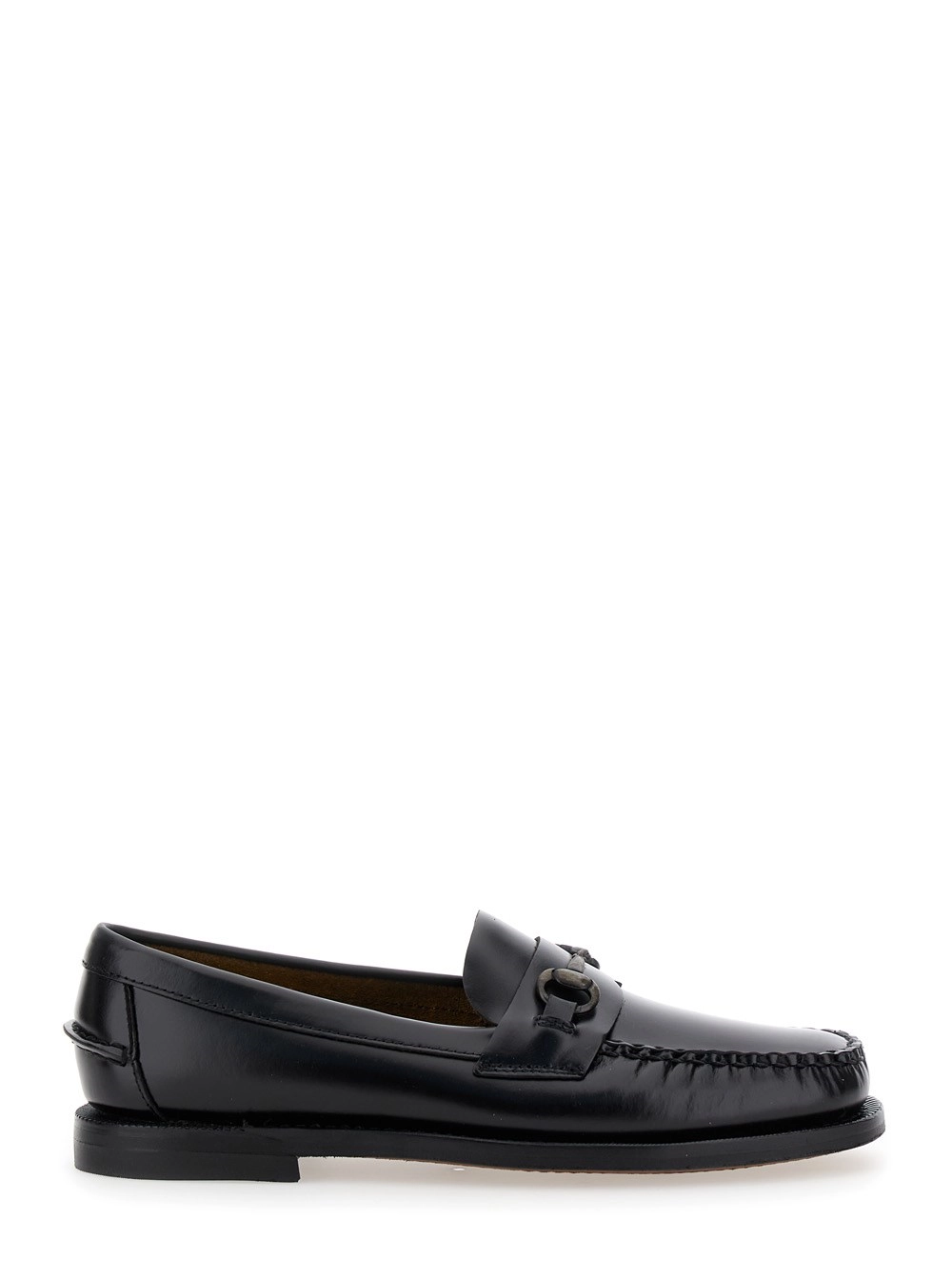 Sebago Mocassini Pull-On 'Joe' con Morsetto in Pelle Nero Donna