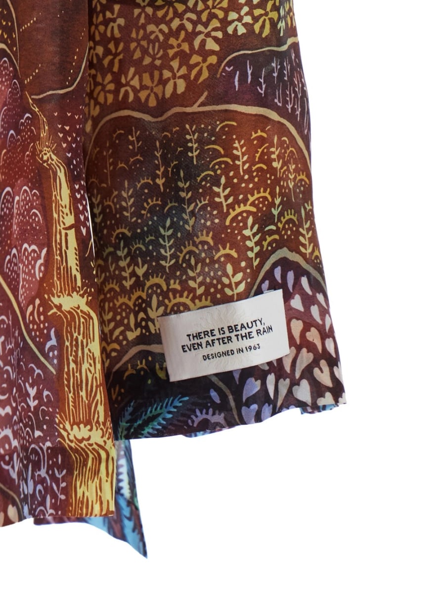 Vlisco dialogues Giacca Meya Meya con maniche lunghe in tessuto tecnico multicolor da donna, view 3