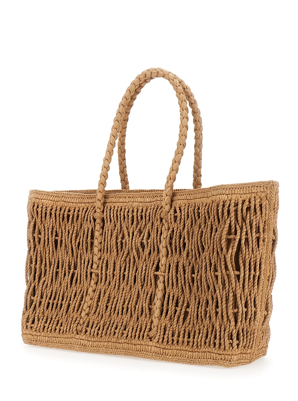 The Row Borsa Shopper 'GEORGICA' in Pelle Marrone Donna, view 2