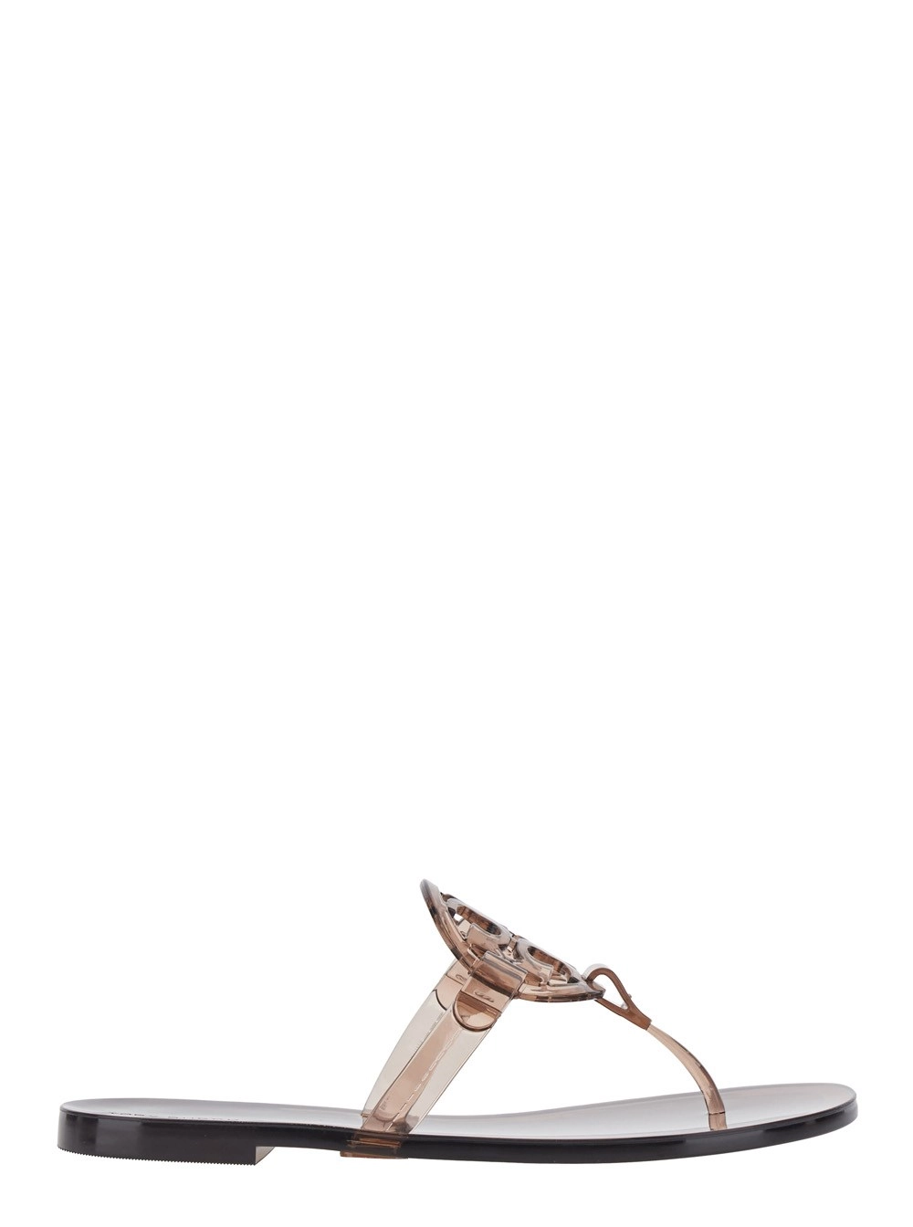 Tory Burch Sandali con Design Infradito e Placca Miller in TPU marrone Donna