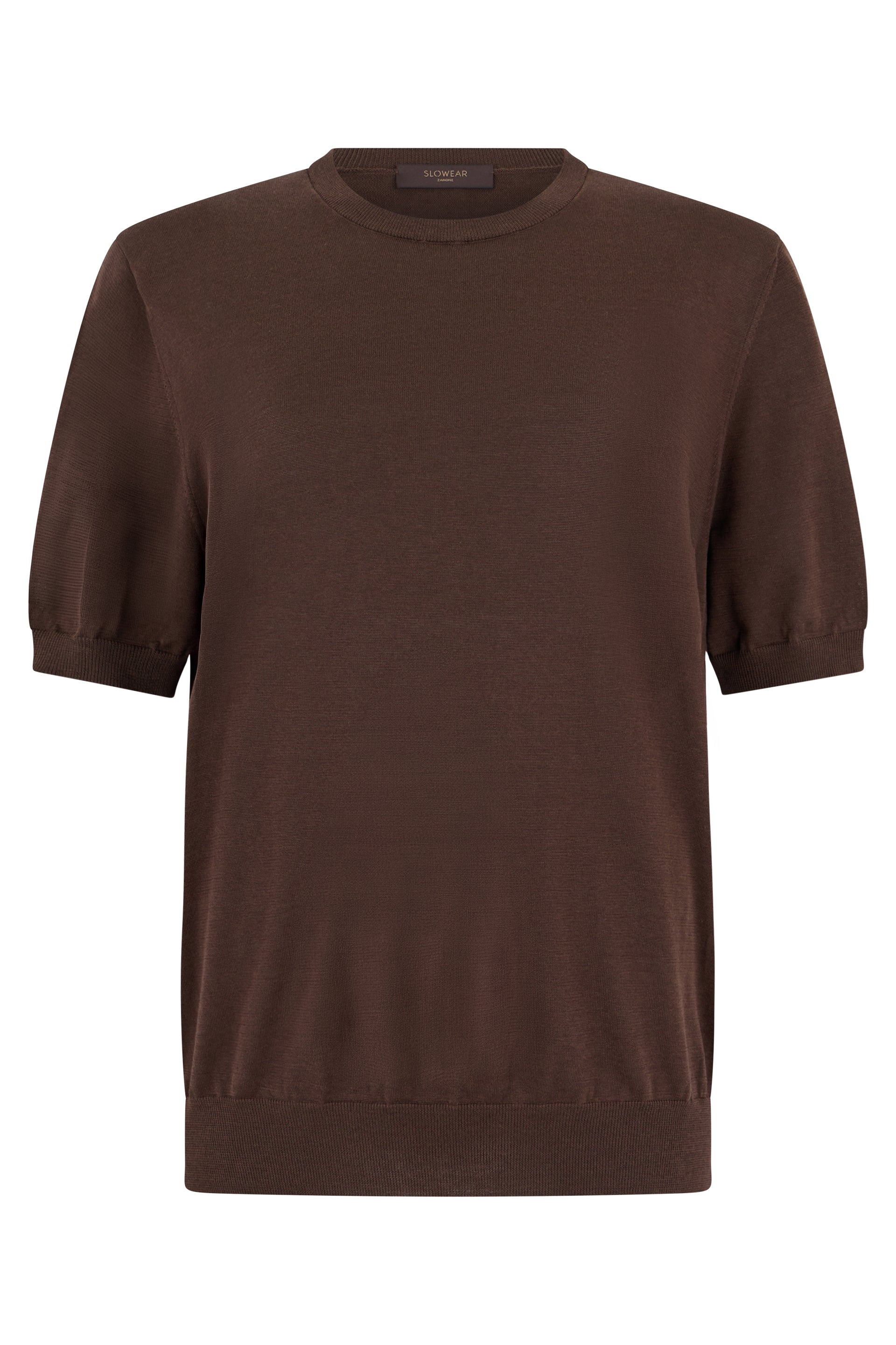Slowear Maglione in cotone e seta a maniche corte