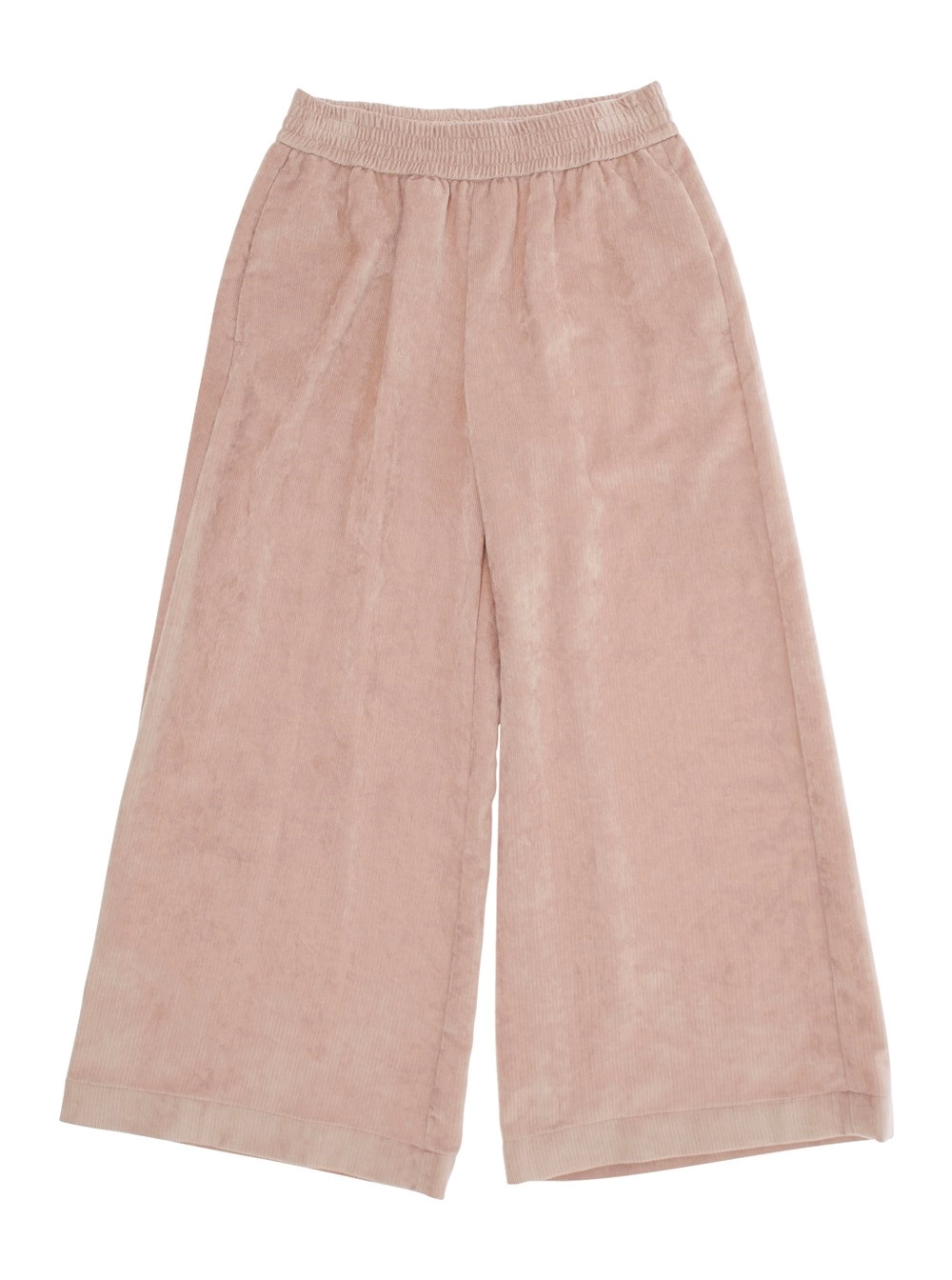 Moncler kids Pantaloni con Vita Elasticizzata e Patch Logo Applicato in Tessuto Rosa Bambina