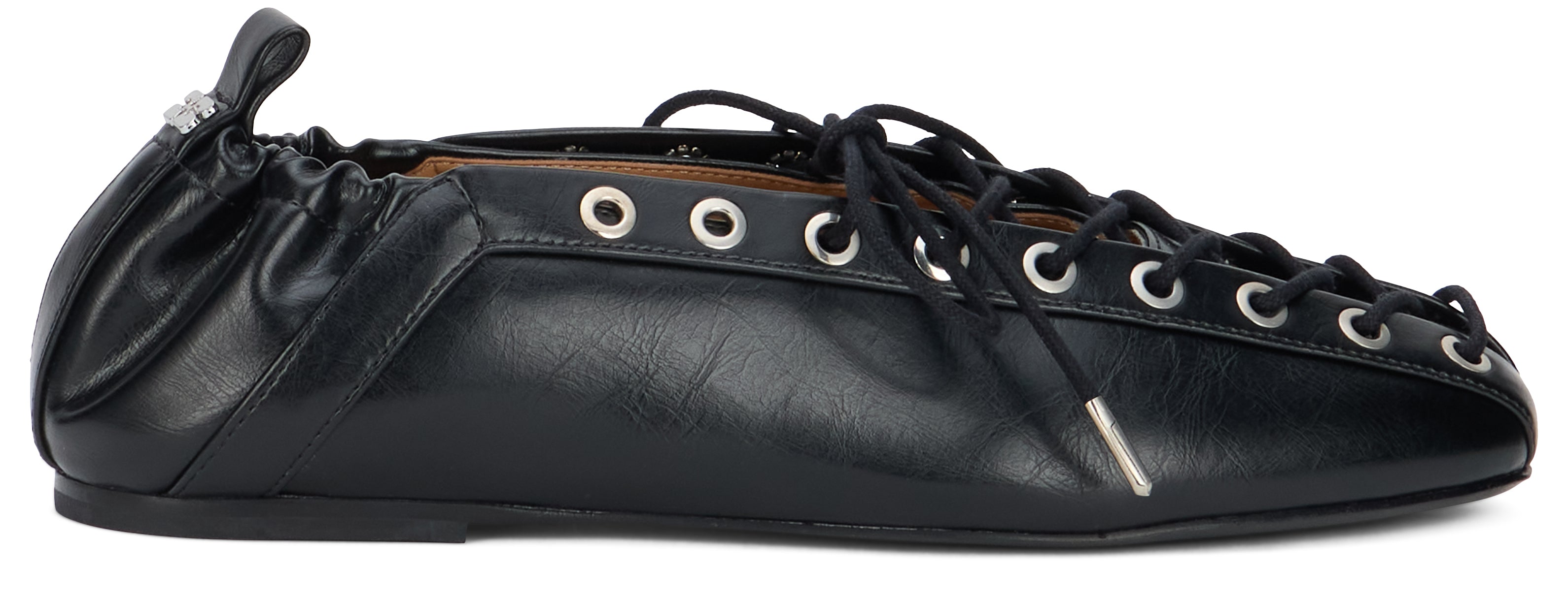 Ganni Ballerine stringate con occhielli