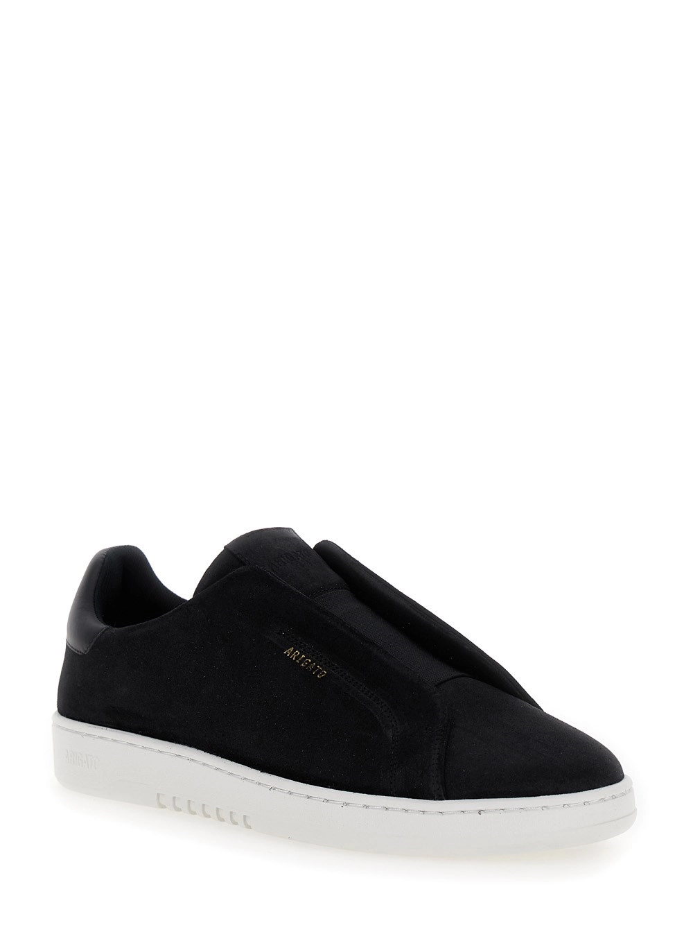 Axel arigato Sneaker Basse 'Dice Laceless' Slip-On in Suede Nera Uomo, view 2