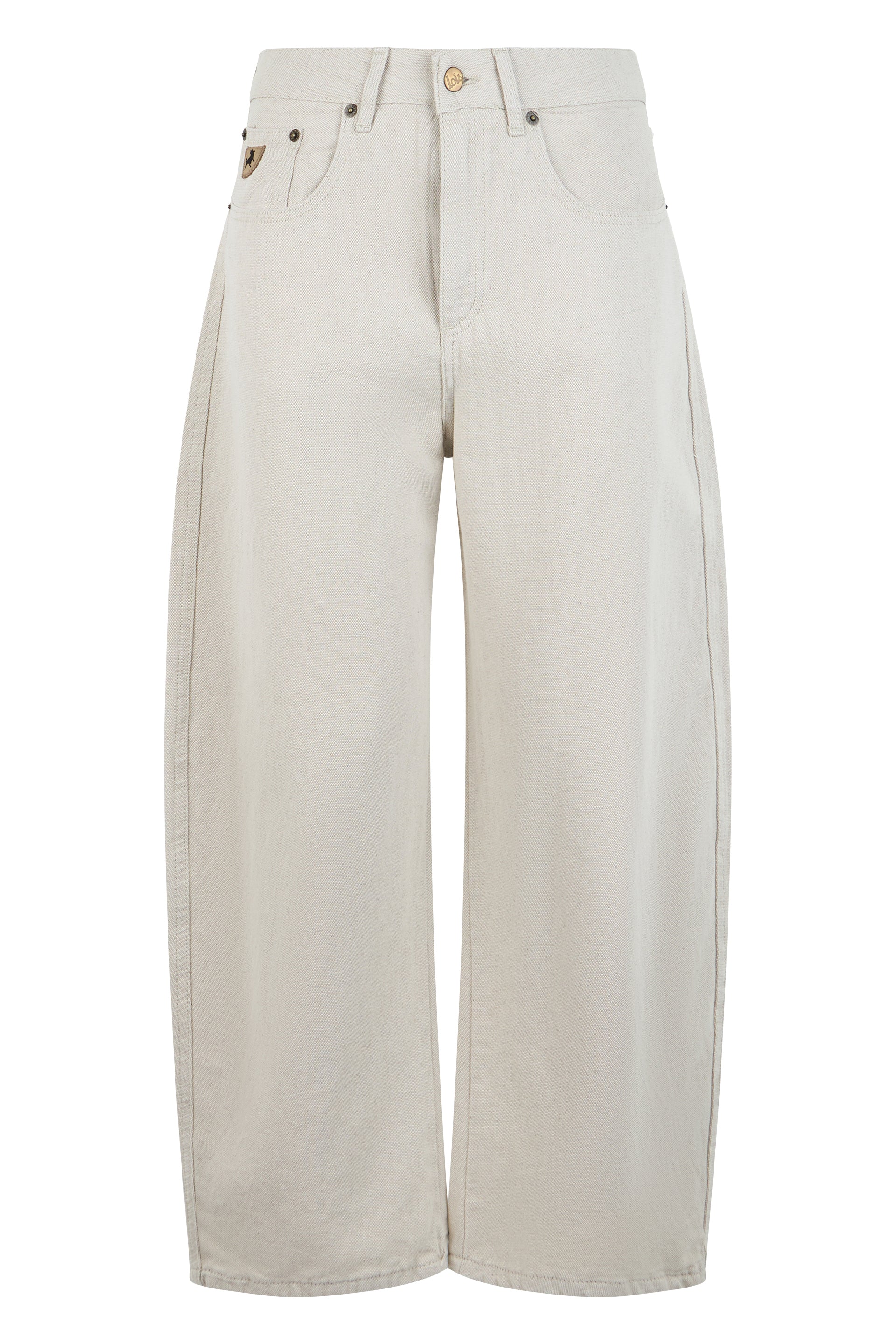 Lois Jeans Jeans ampi in misto cotone e lino