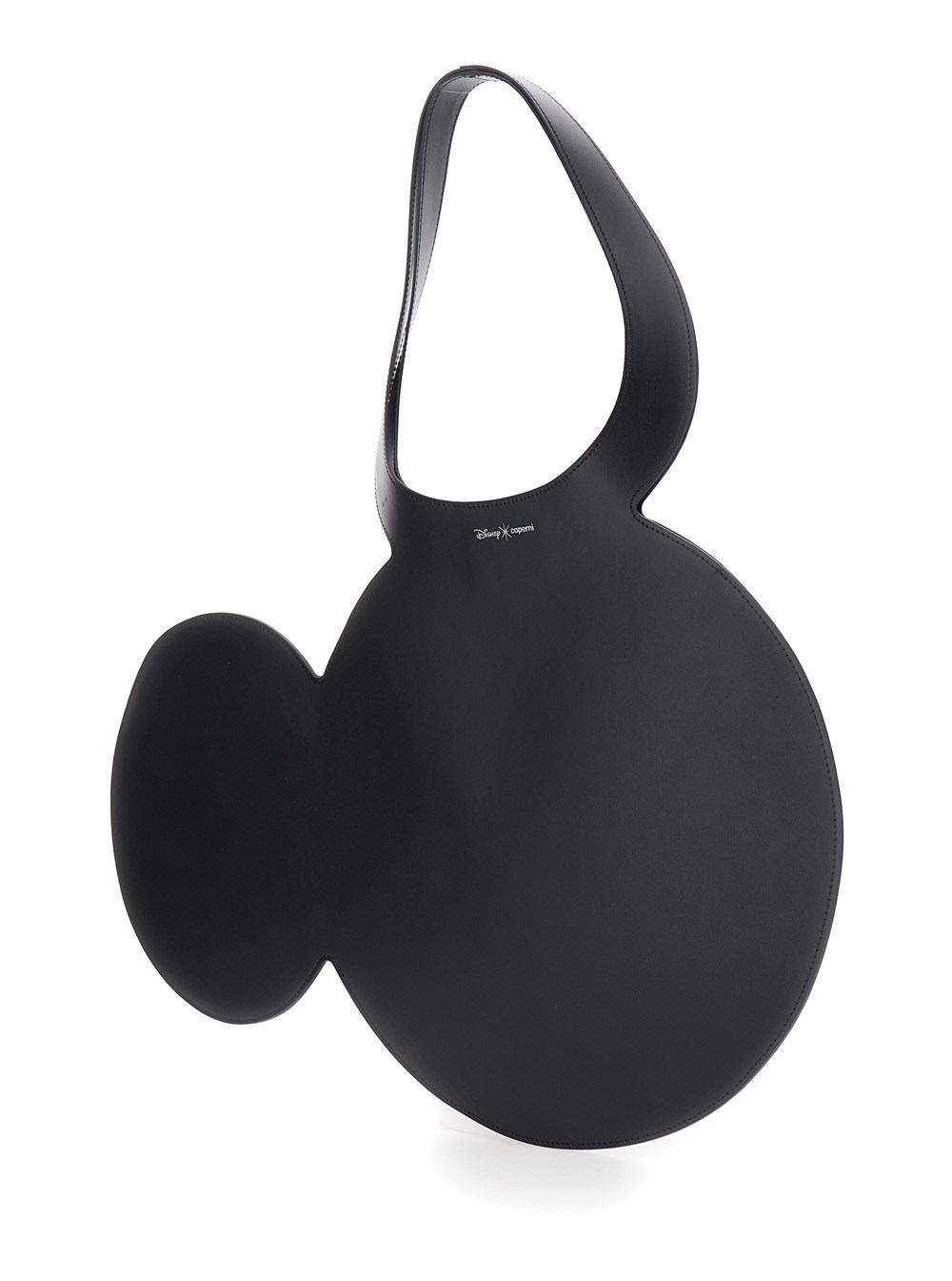 Coperni Borsa a Mano 'Mickey' con Manico Cut-Out e Logo Lettering sul Fronte in Pelle Nera Donna, view 2