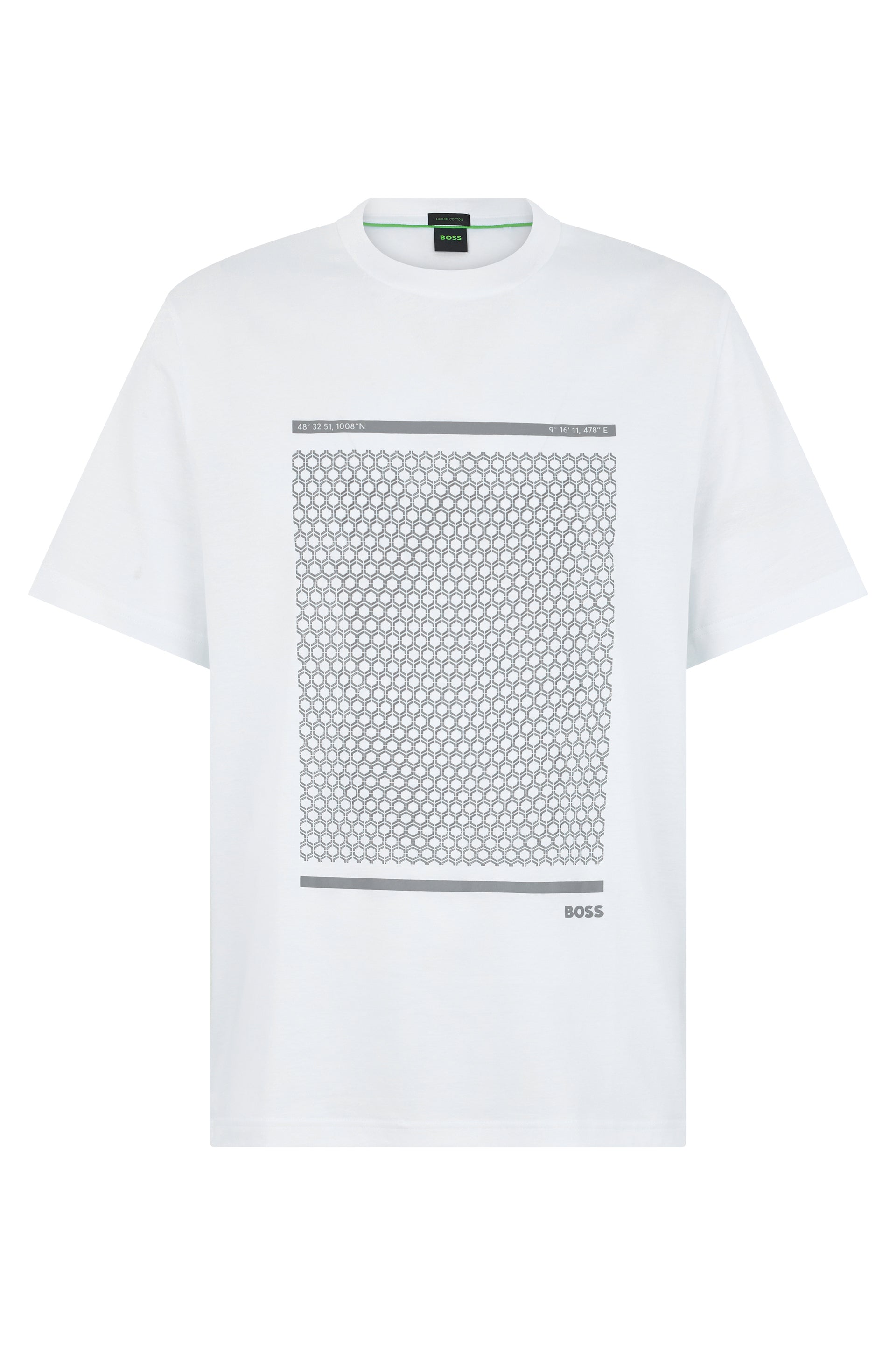 Boss T-shirt in cotone con stampa